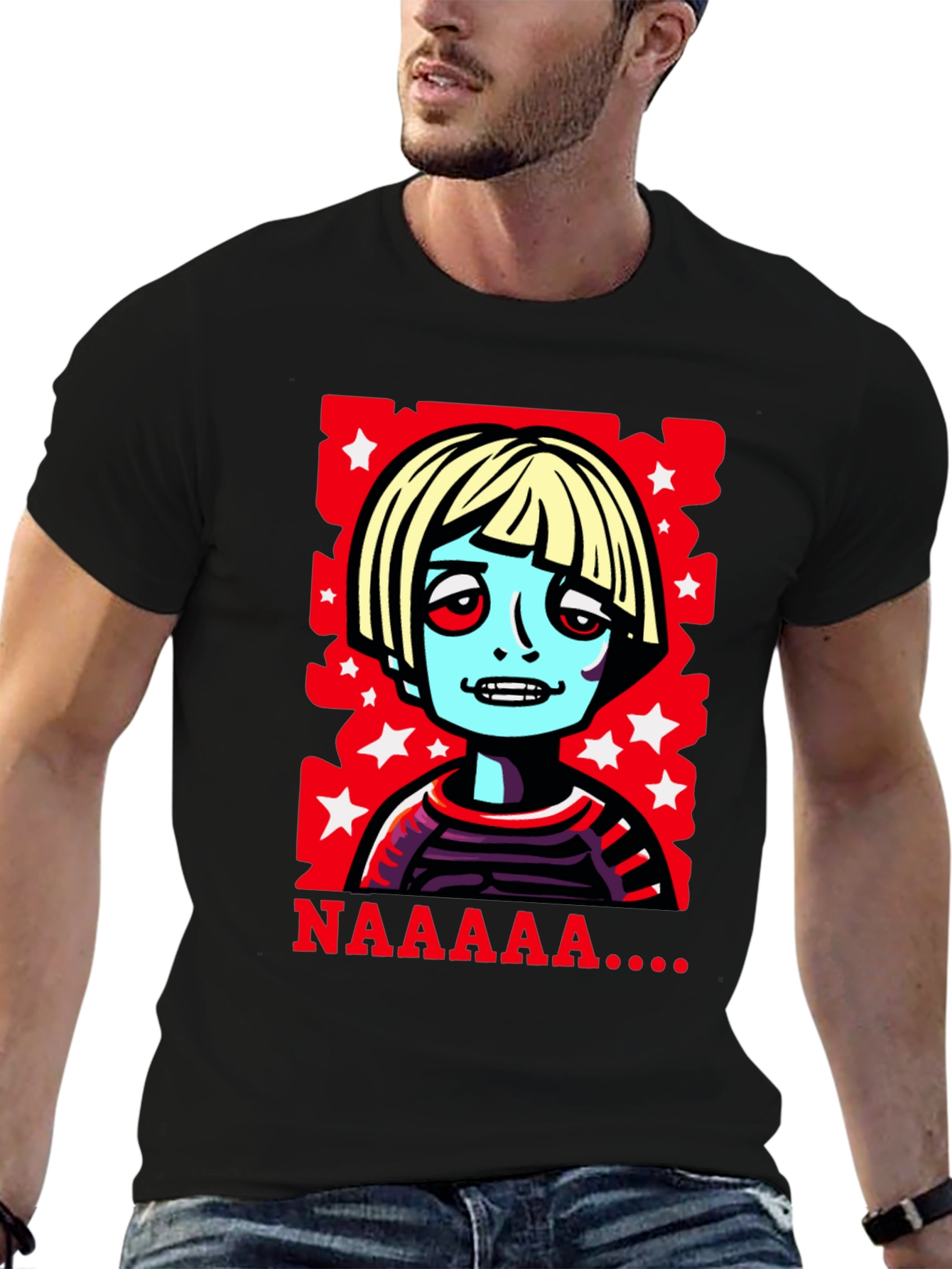 Zombie Kid T-Shirt - NAAAAAA! Retro Graphic Tee
