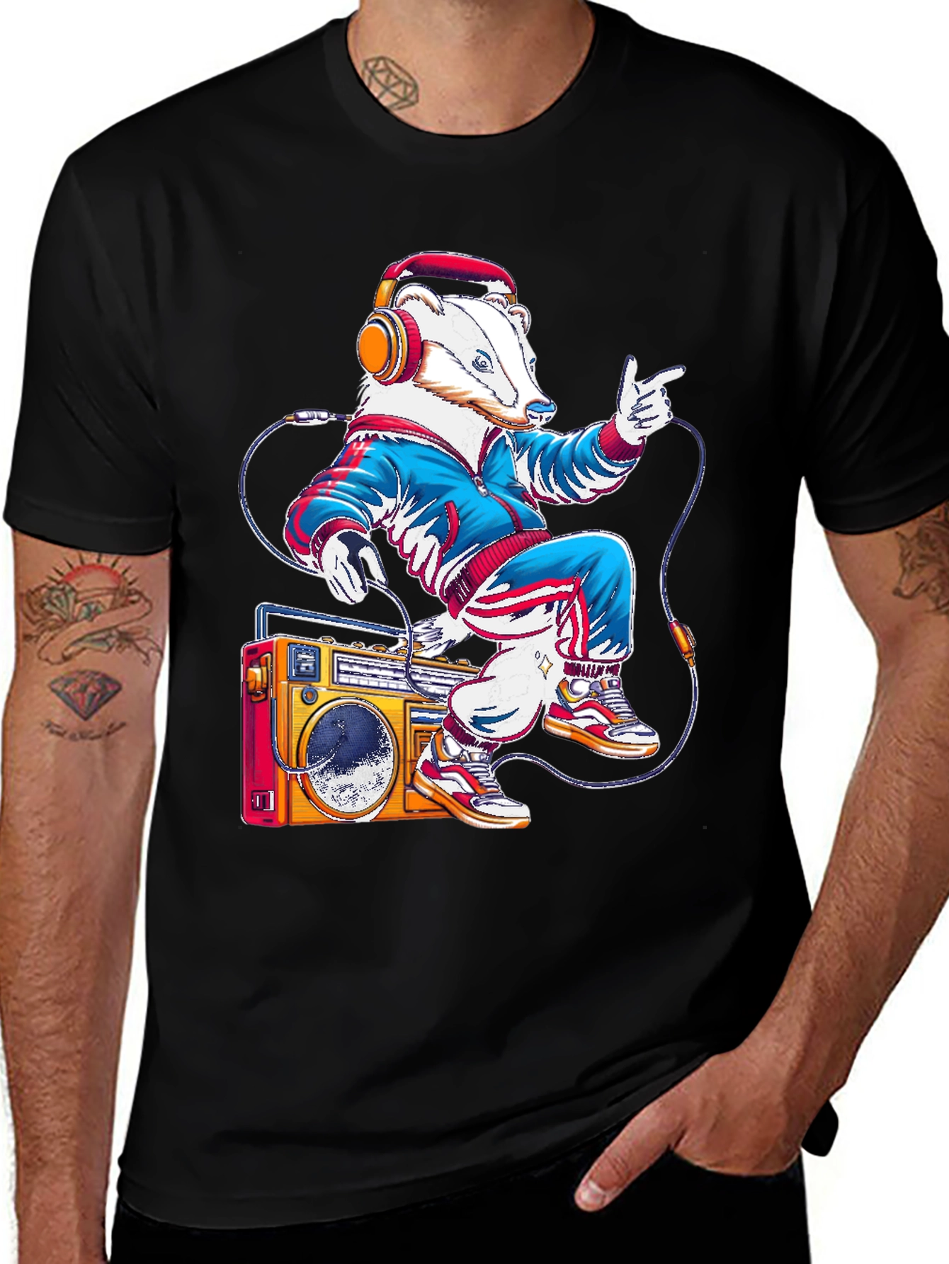 Retro Badger Graphic Tee