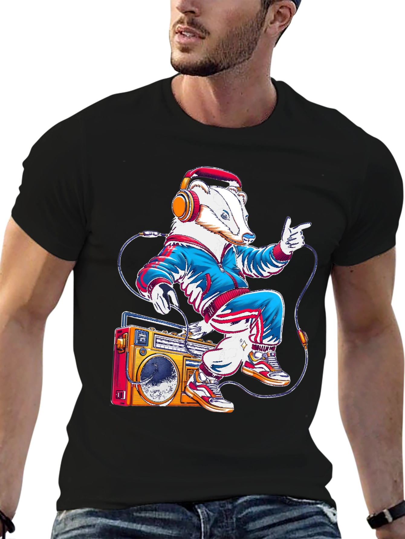 Retro Badger Graphic Tee