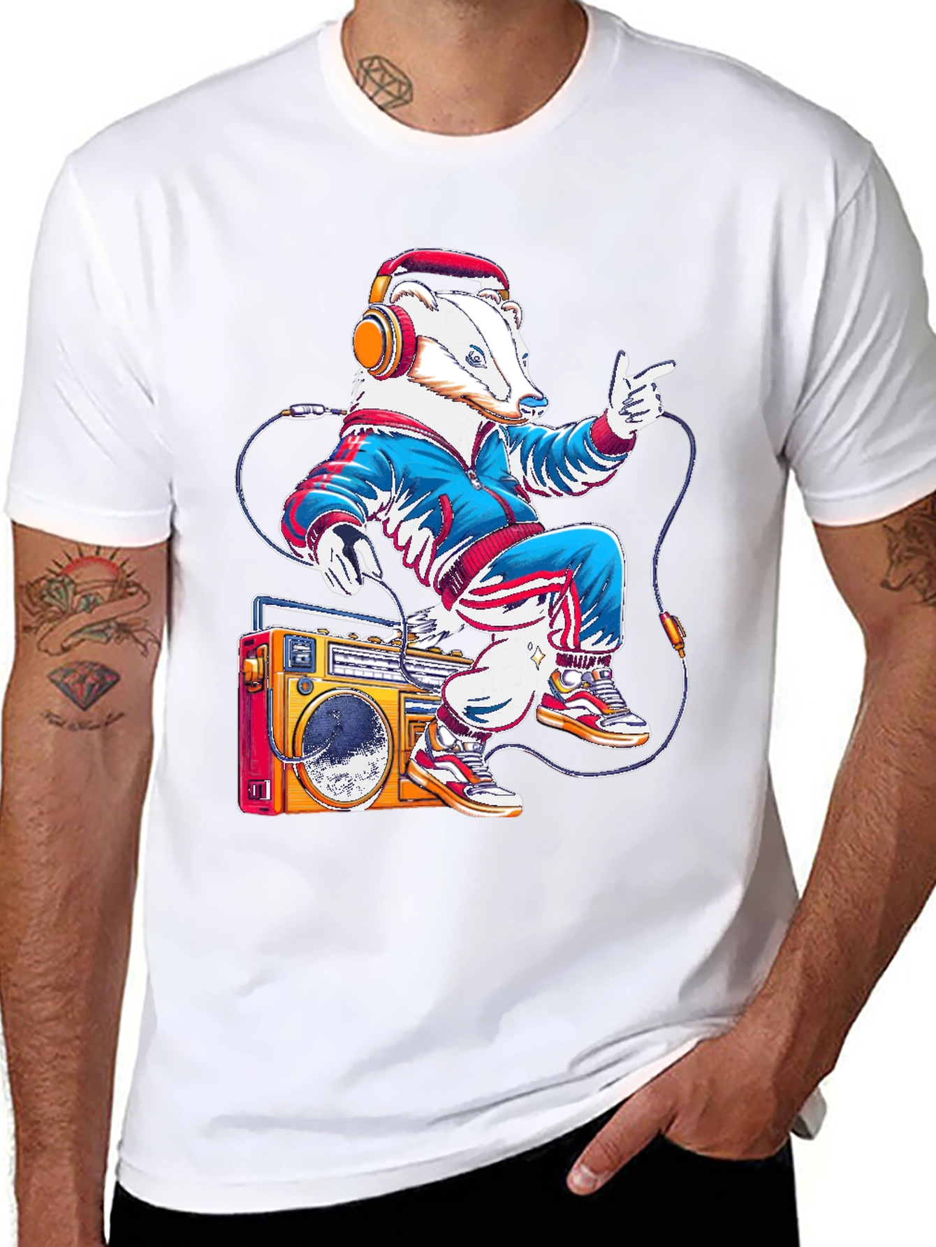 Retro Badger Graphic Tee