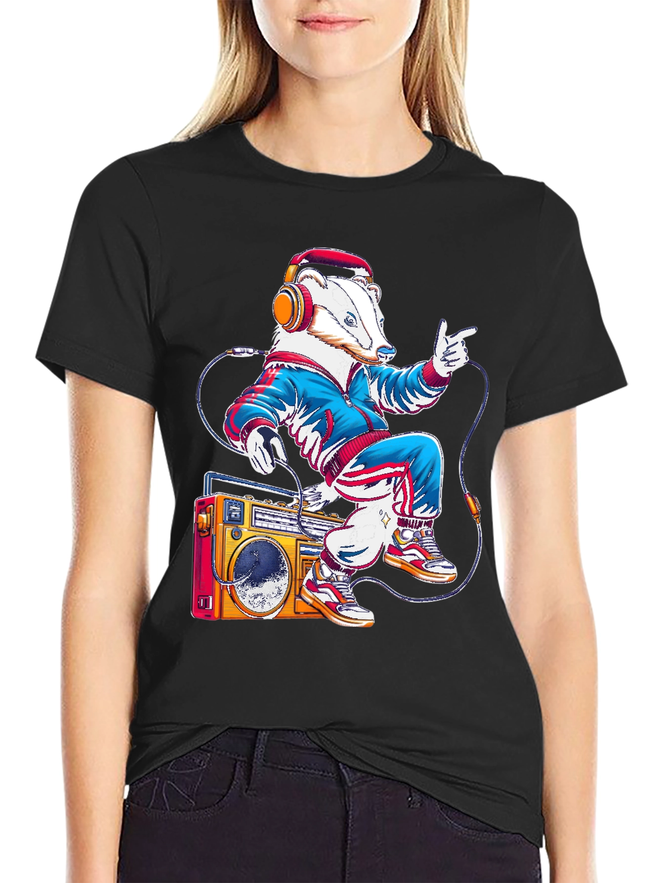 Retro Badger Graphic Tee