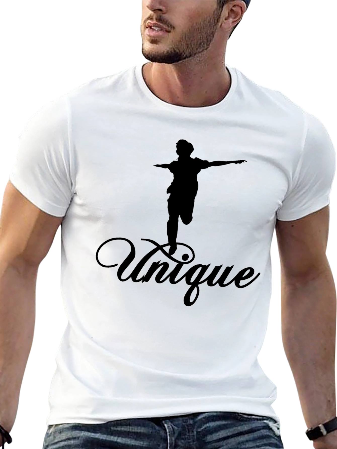 Unique Graphic Tee - Black T-Shirt
