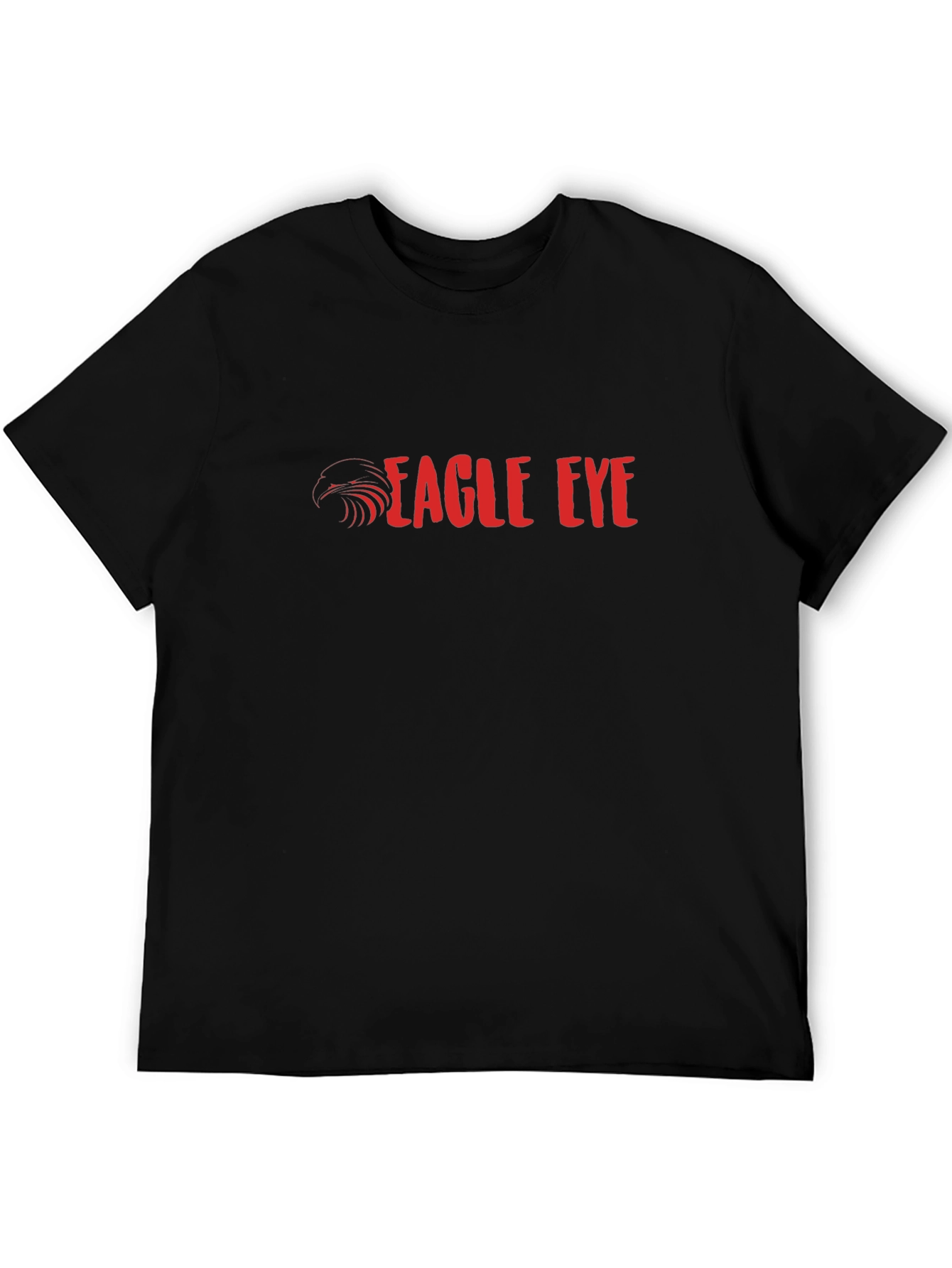 Eagle Eye Graphic Print Black T-Shirt