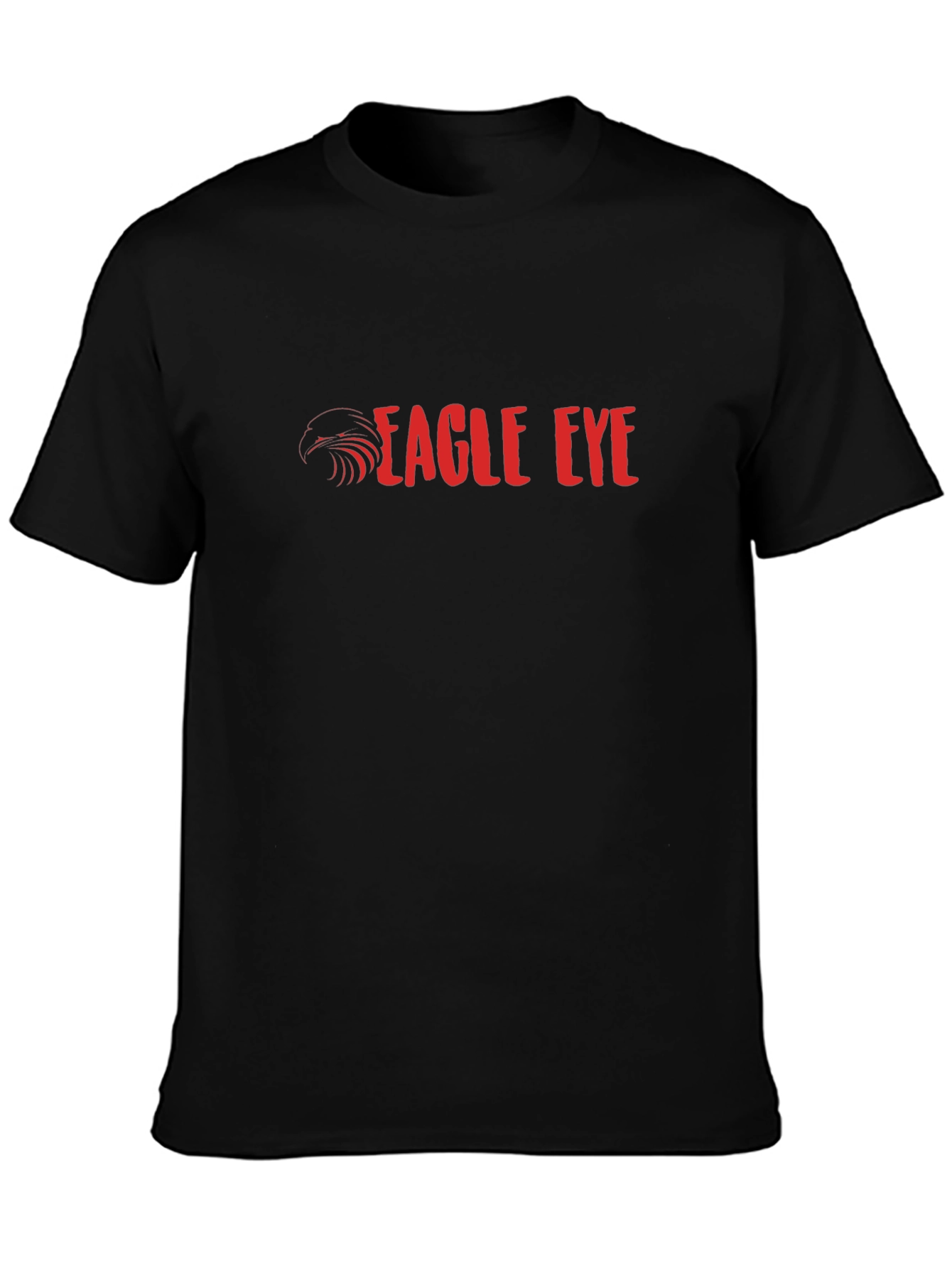 Eagle Eye Graphic Print Black T-Shirt