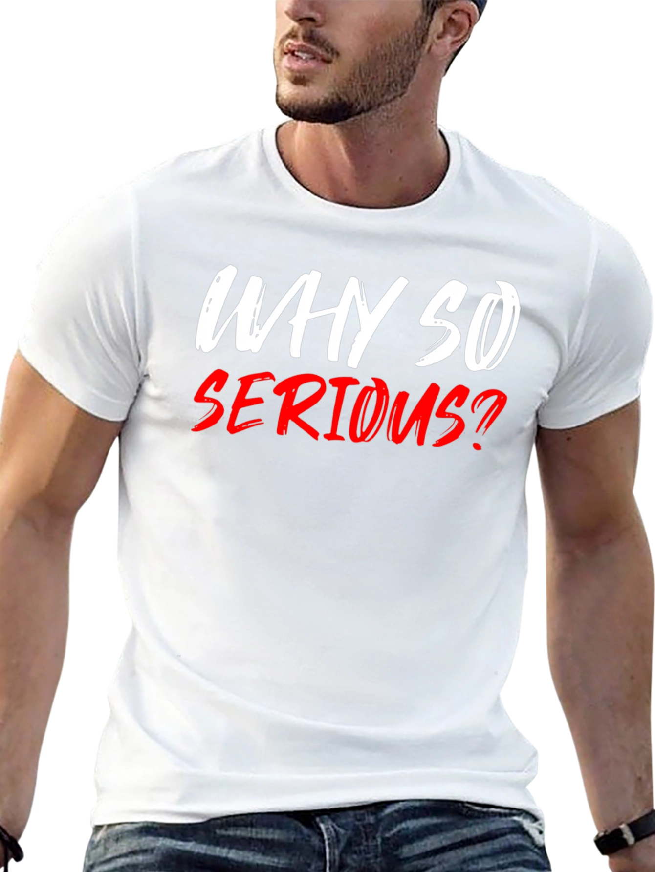Why So Serious? Graphic T-Shirt - Black Cotton Tee