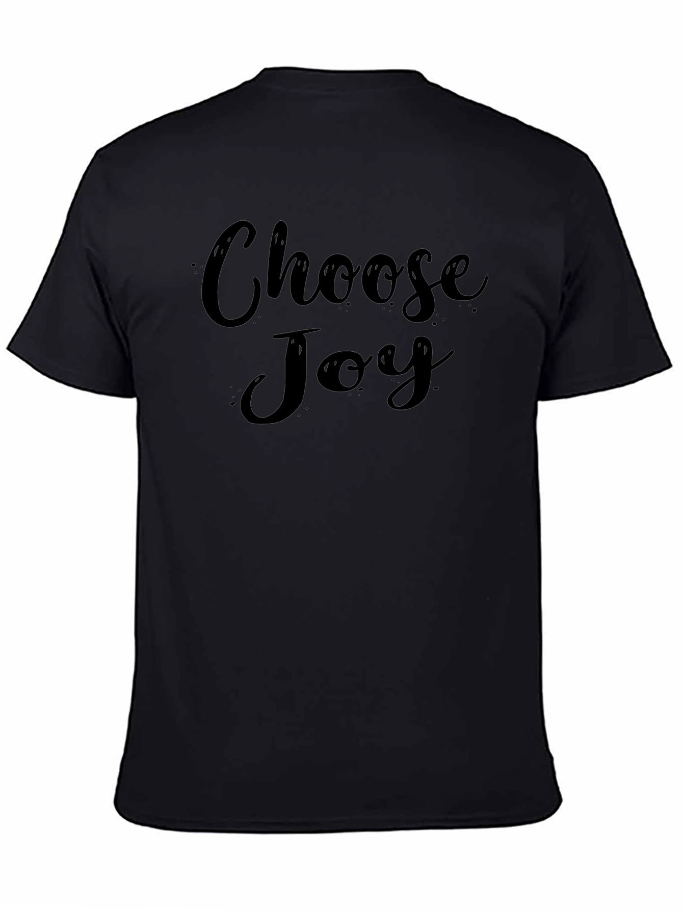 Choose Joy Black T-Shirt - Positive Vibes
