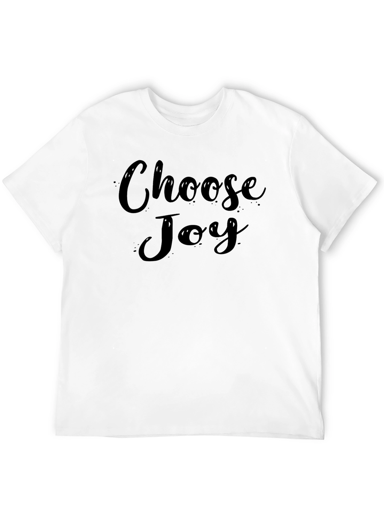 Choose Joy Black T-Shirt - Positive Vibes