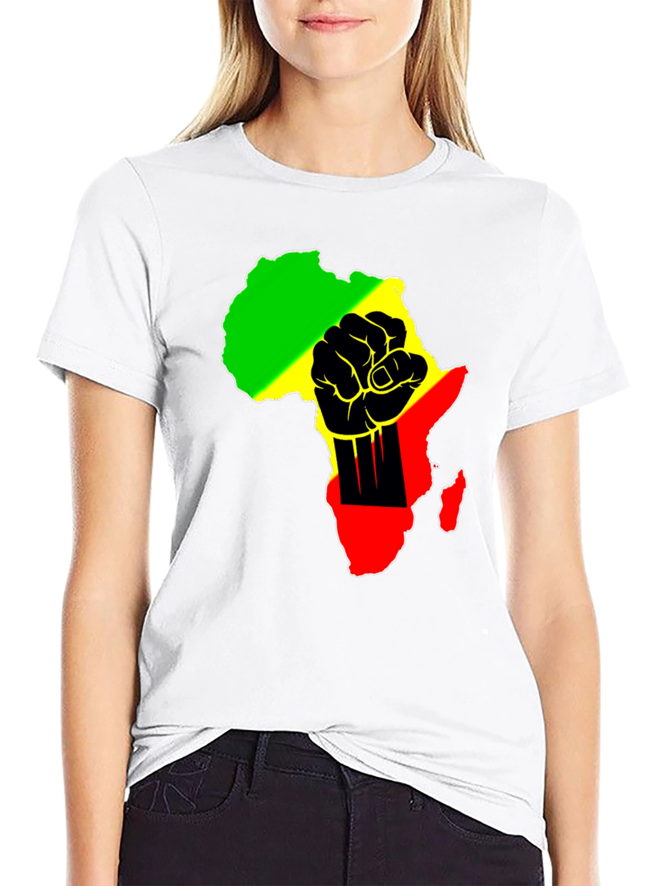 Pan African Fist T-Shirt - Black Pride