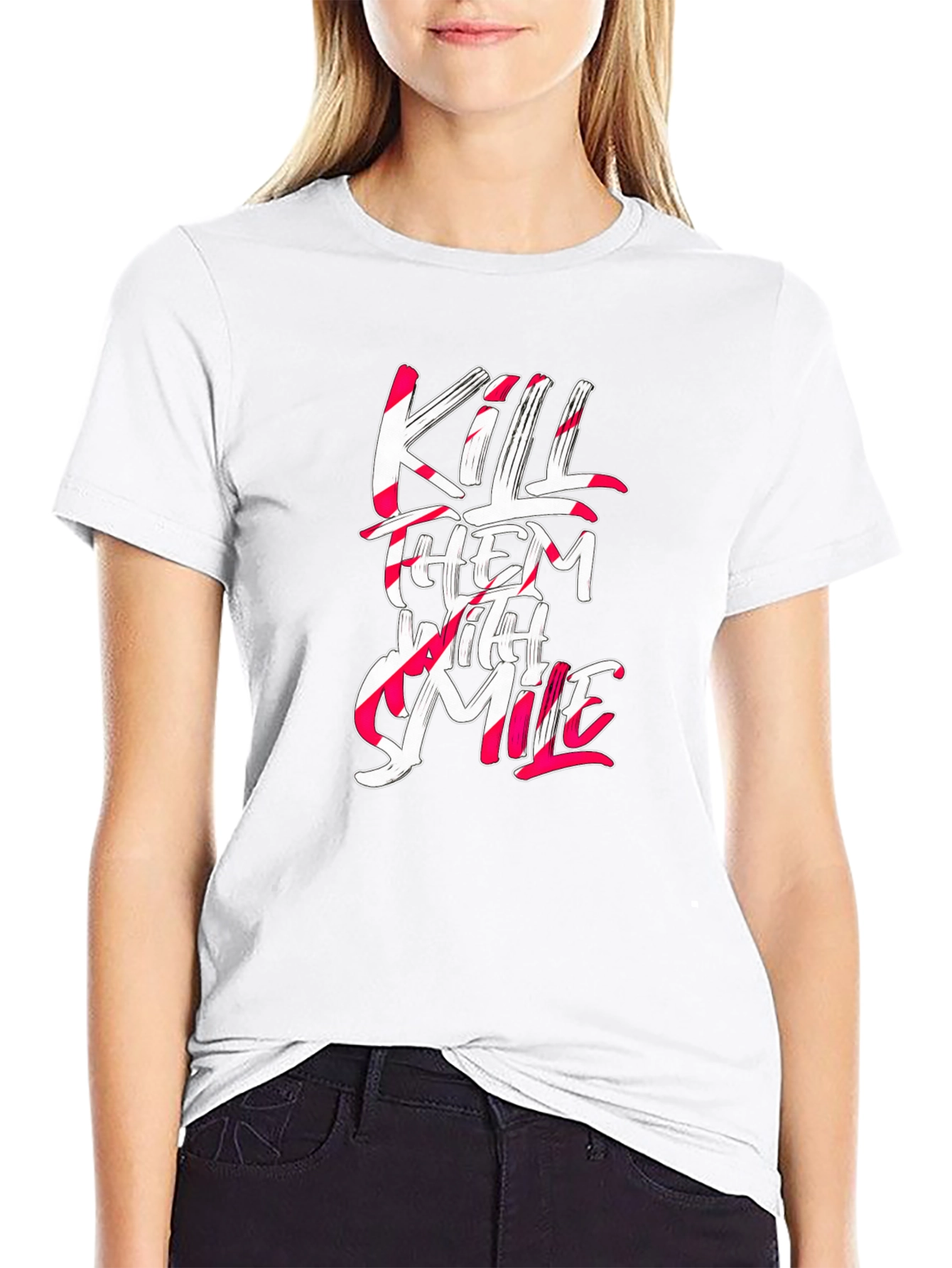 Kill Them With Smile Graphic T-Shirt