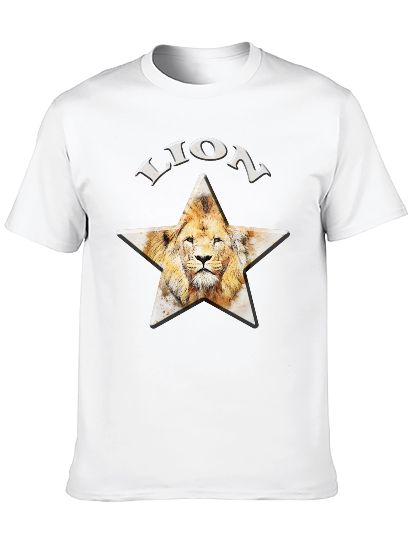Lion Star Graphic T-Shirt - Black