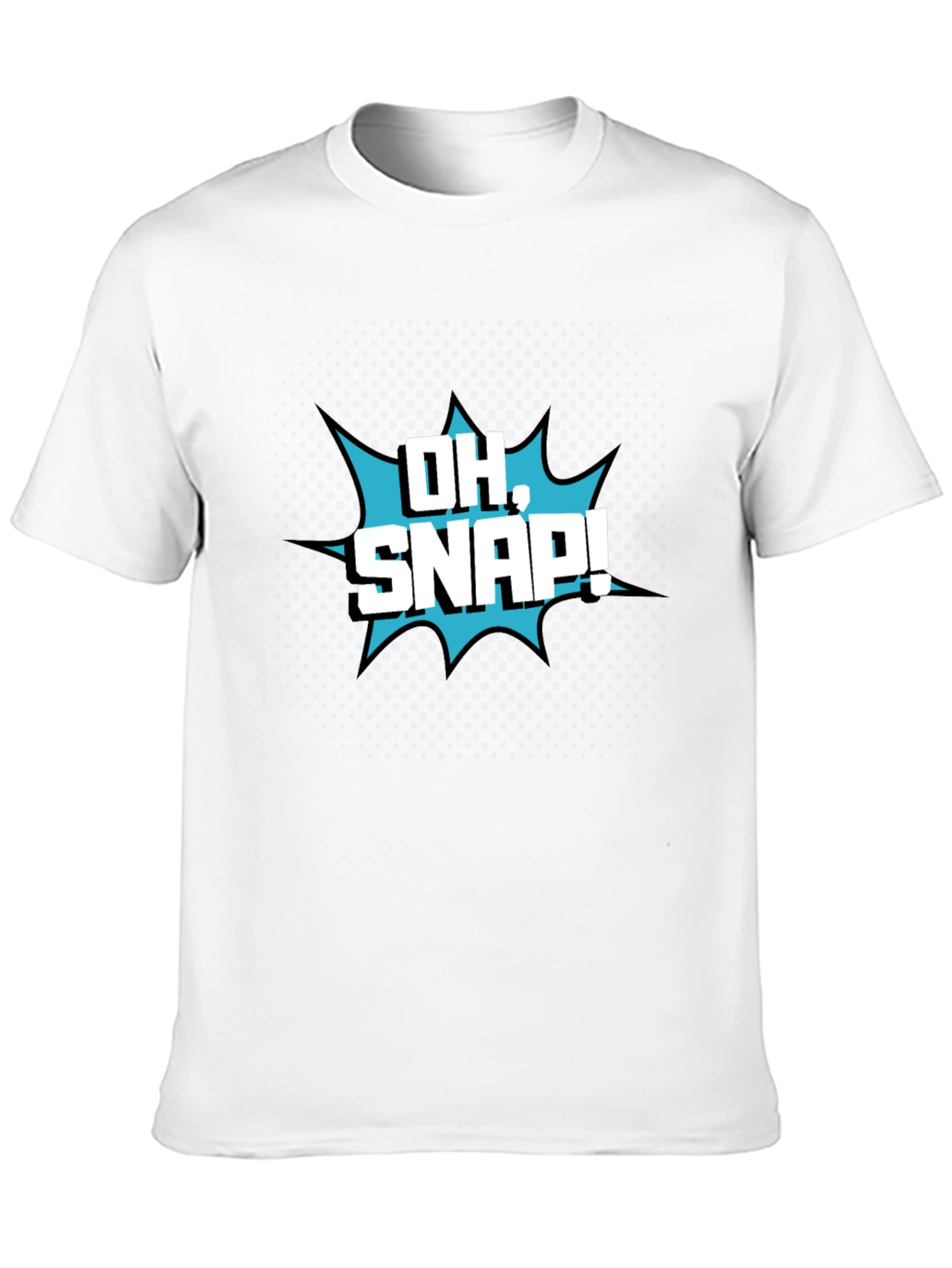 Oh Snap! Graphic T-Shirt - Black Crew Neck Tee
