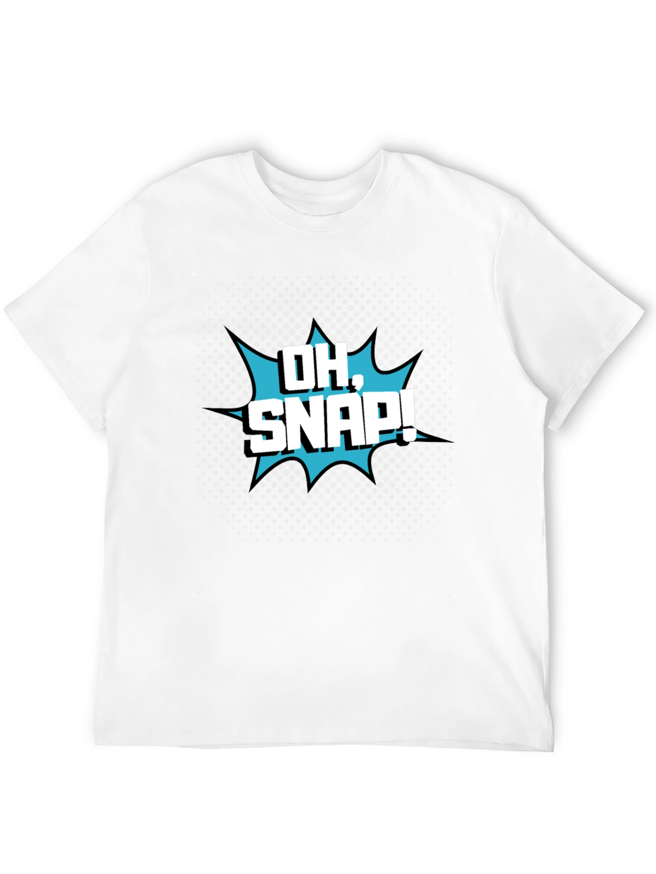 Oh Snap! Graphic T-Shirt - Black Crew Neck Tee