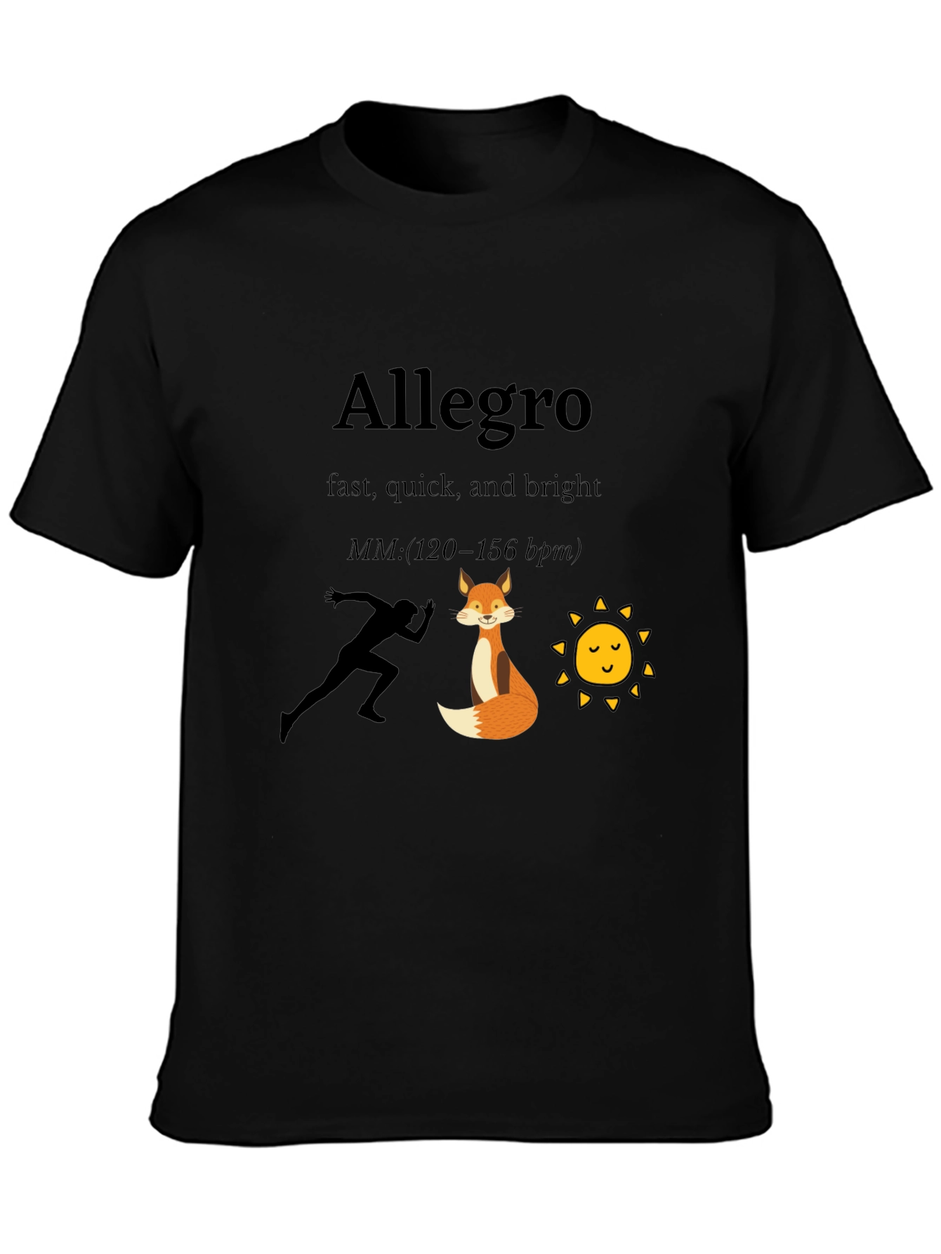 Allegro Speed T-Shirt: Fast Quick & Bright Design
