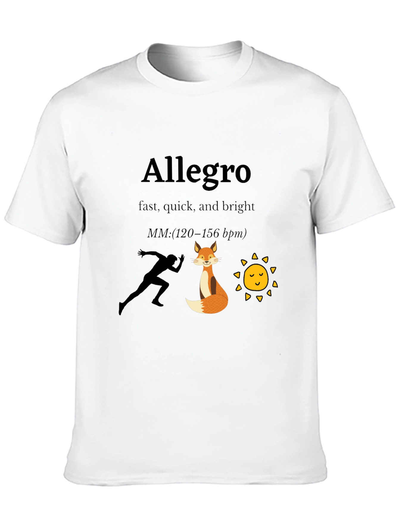 Allegro Speed T-Shirt: Fast Quick & Bright Design