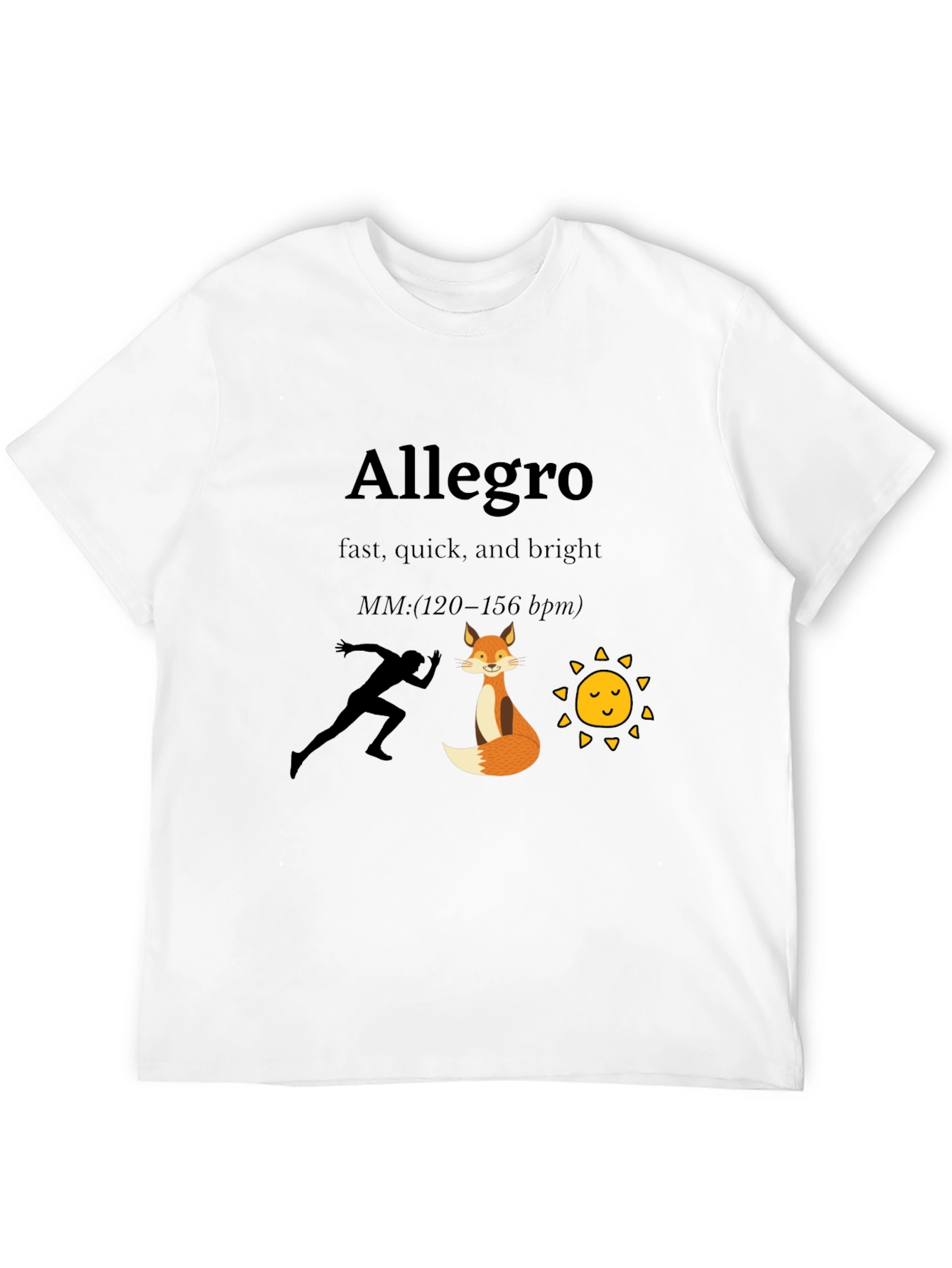 Allegro Speed T-Shirt: Fast Quick & Bright Design