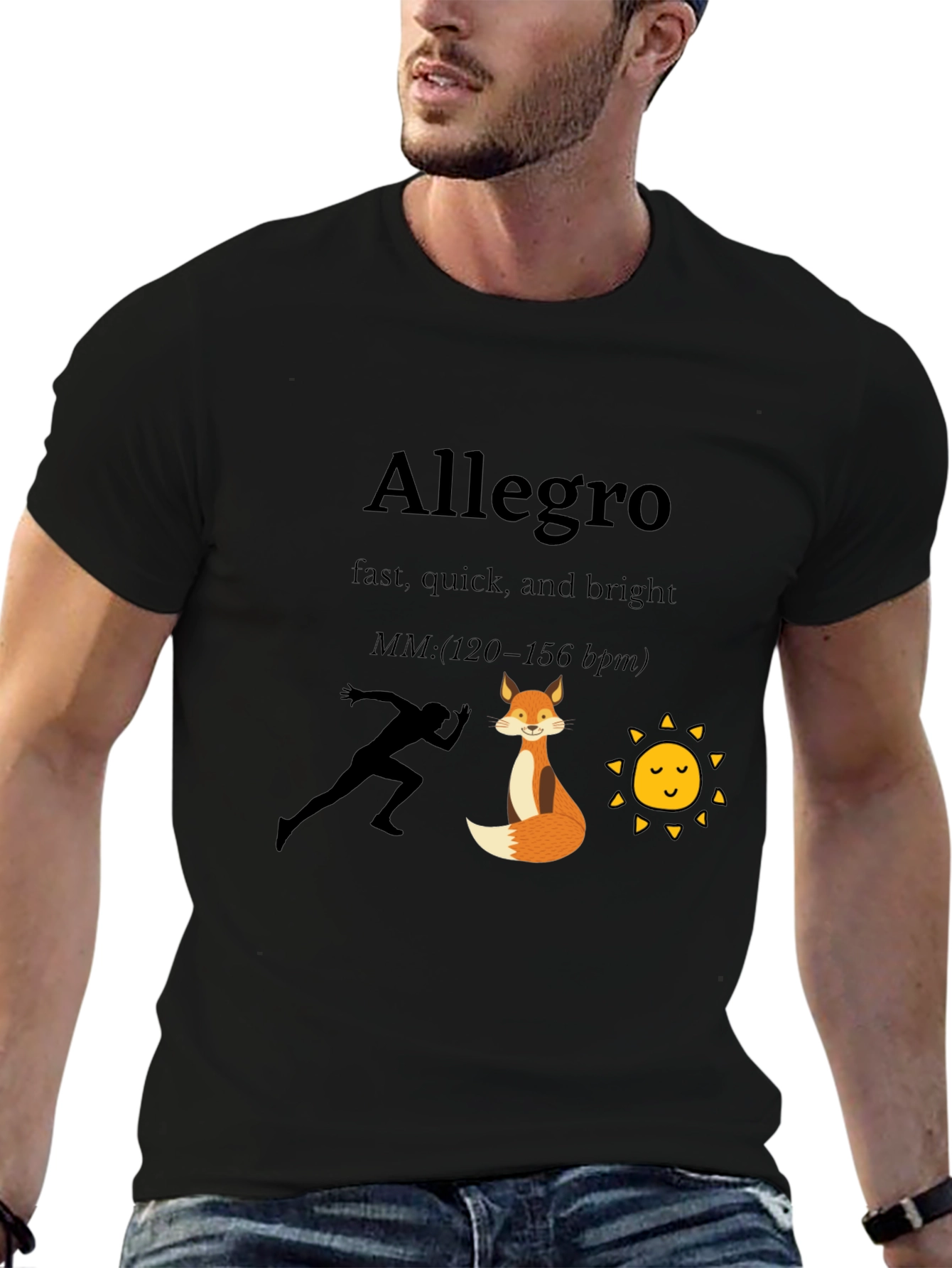 Allegro Speed T-Shirt: Fast Quick & Bright Design
