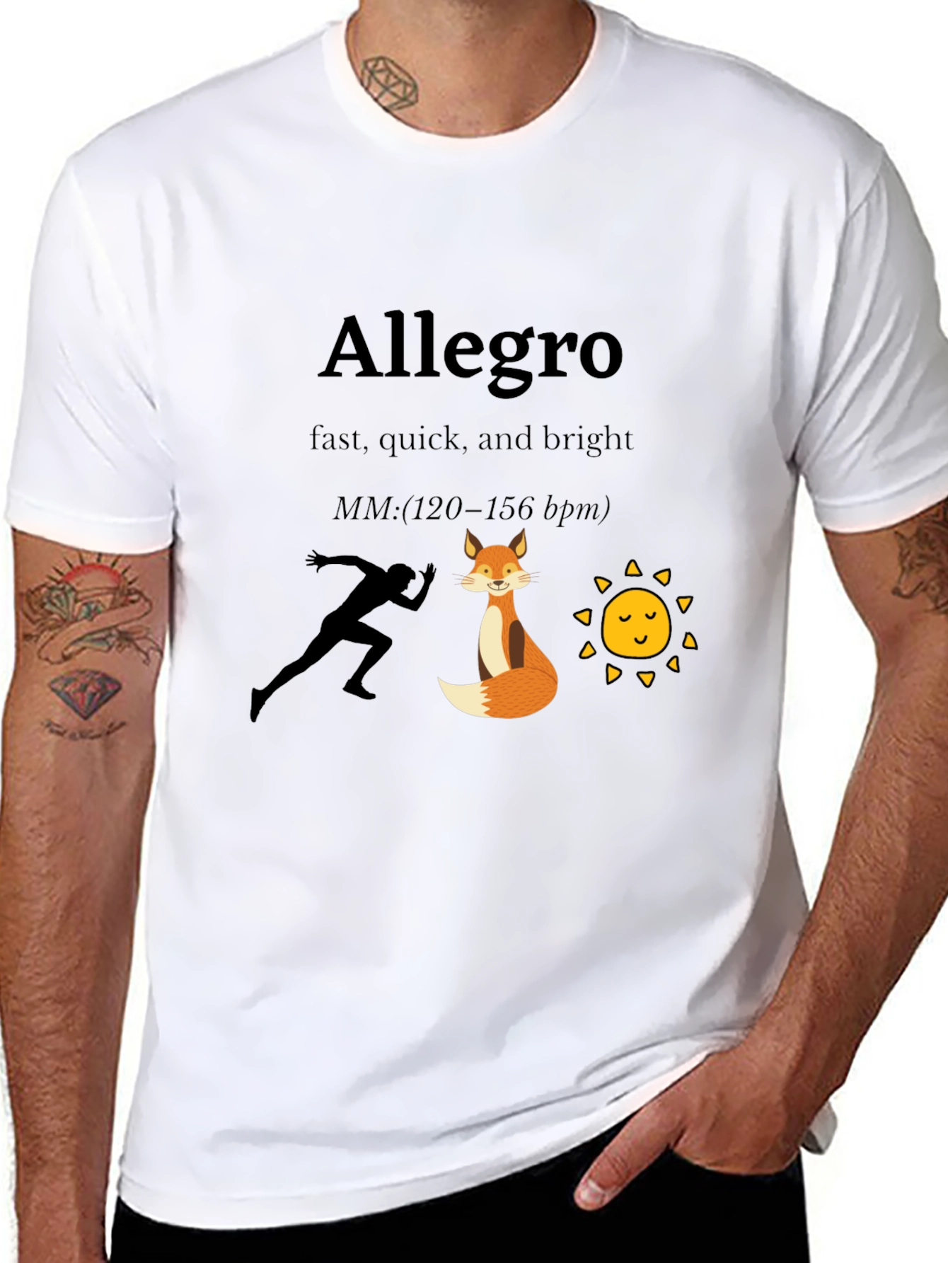 Allegro Speed T-Shirt: Fast Quick & Bright Design