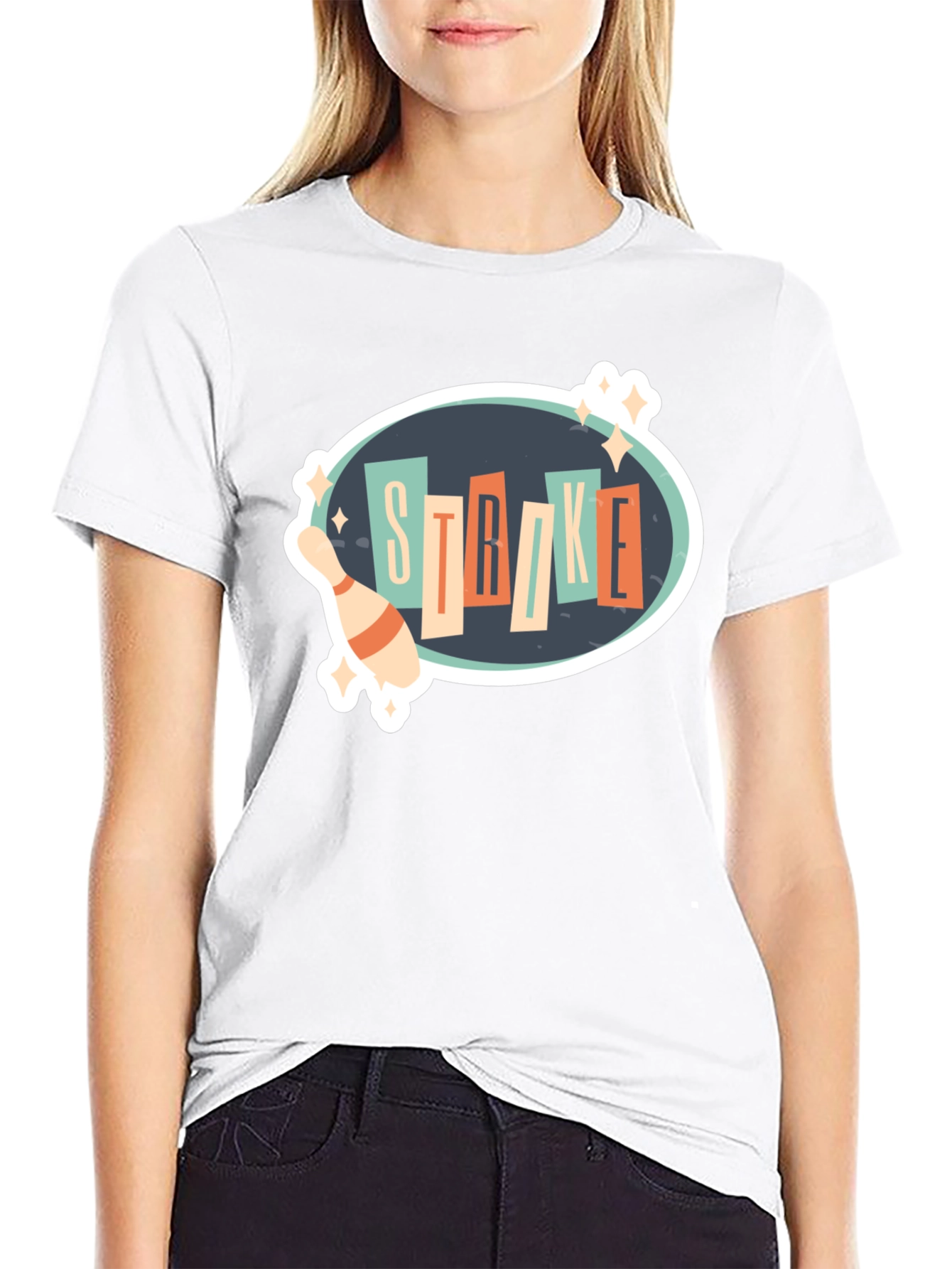 Retro Bowling Strike T-Shirt - Fun Bowling Design