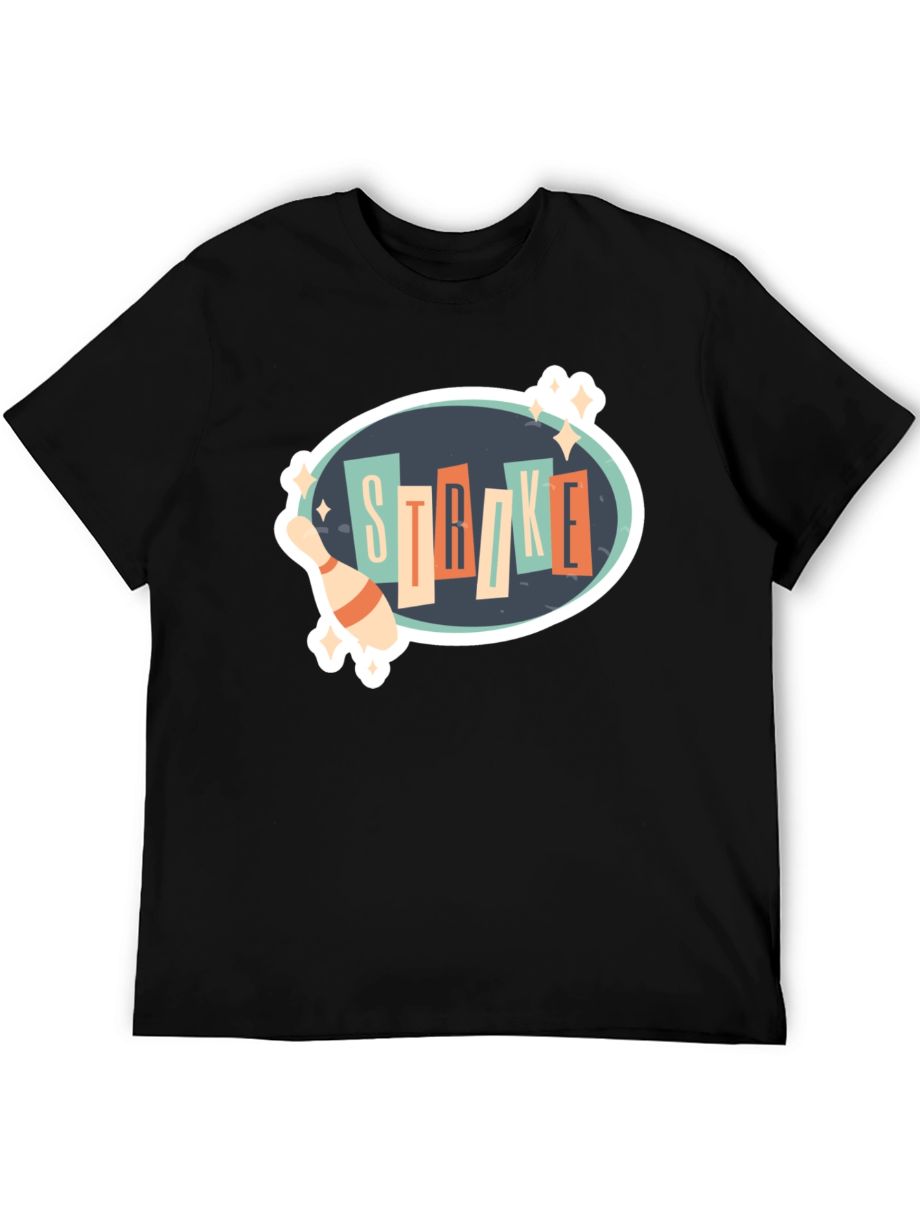 Retro Bowling Strike T-Shirt - Fun Bowling Design