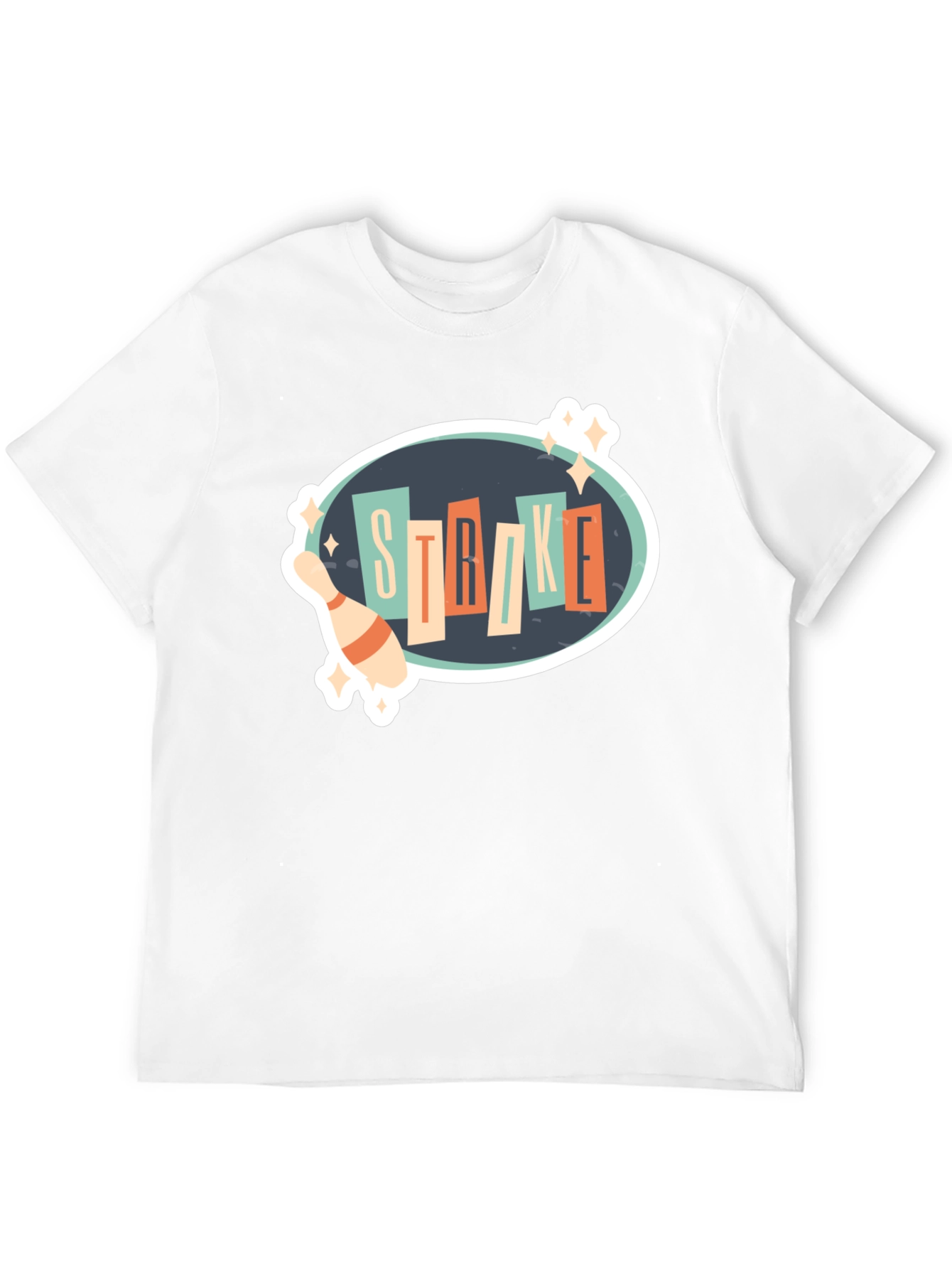Retro Bowling Strike T-Shirt - Fun Bowling Design