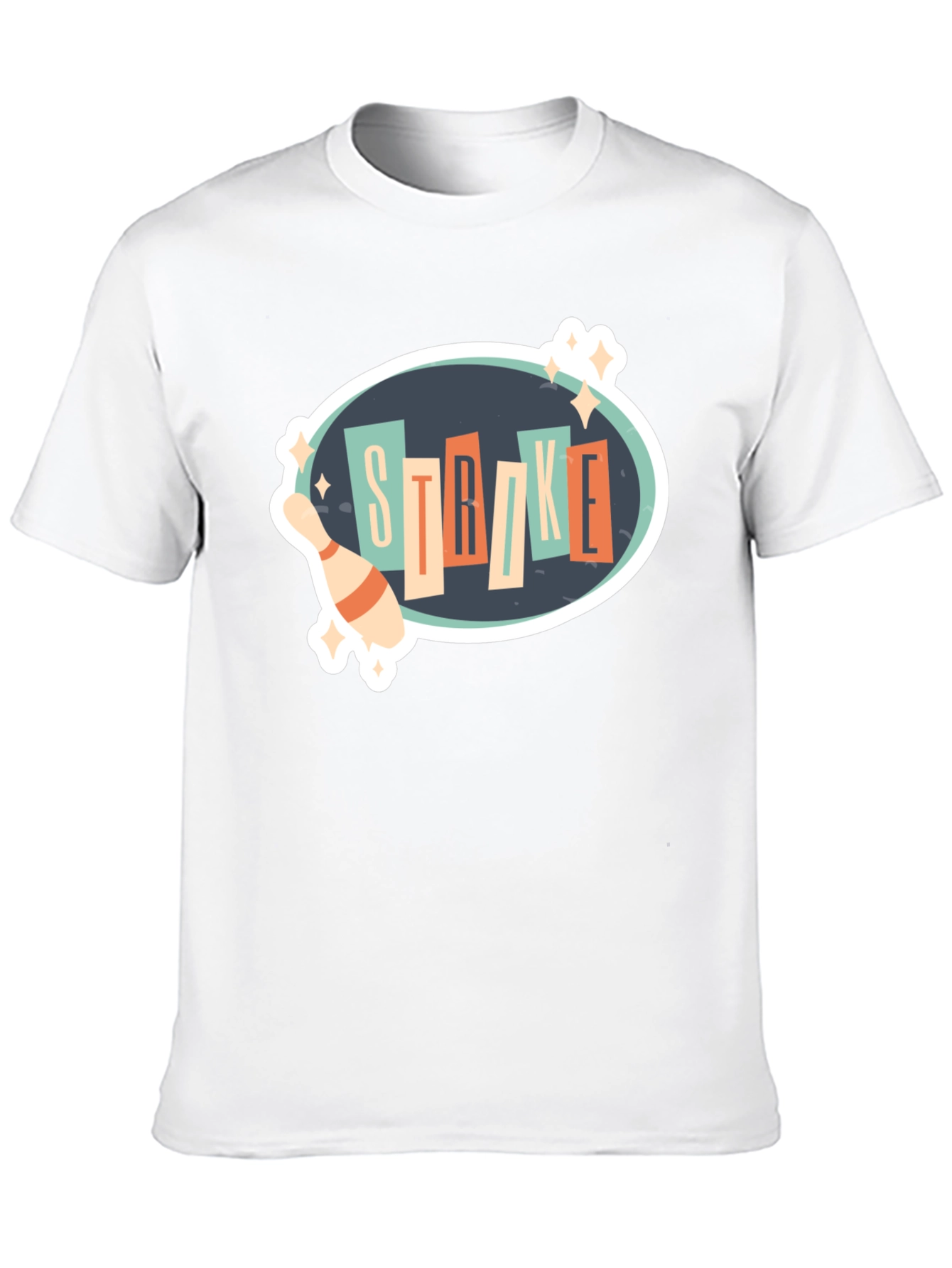 Retro Bowling Strike T-Shirt - Fun Bowling Design