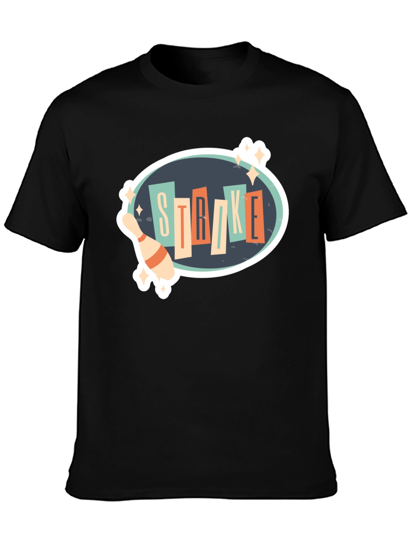 Retro Bowling Strike T-Shirt - Fun Bowling Design