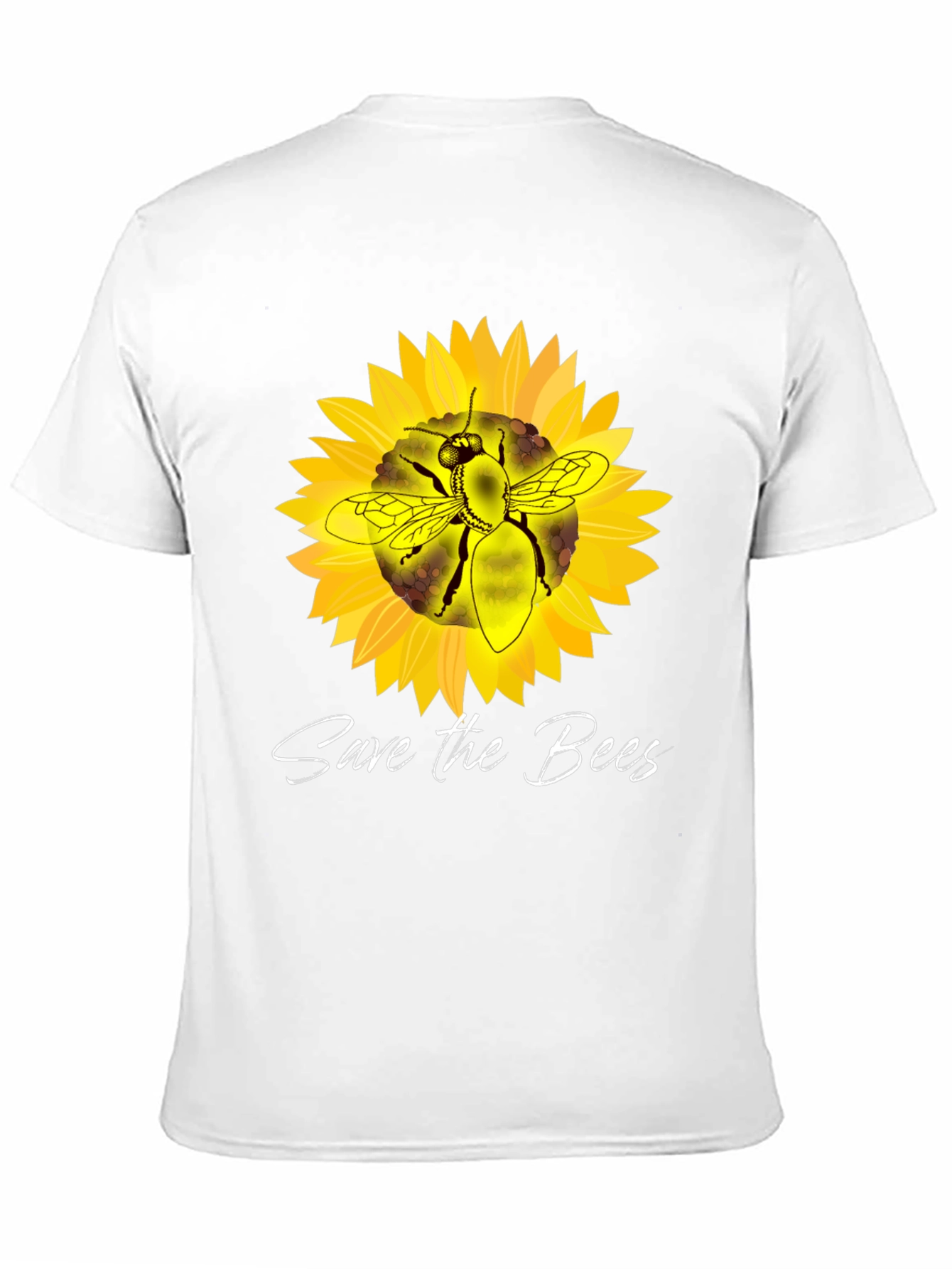 Save the Bees Sunflower Graphic T-Shirt