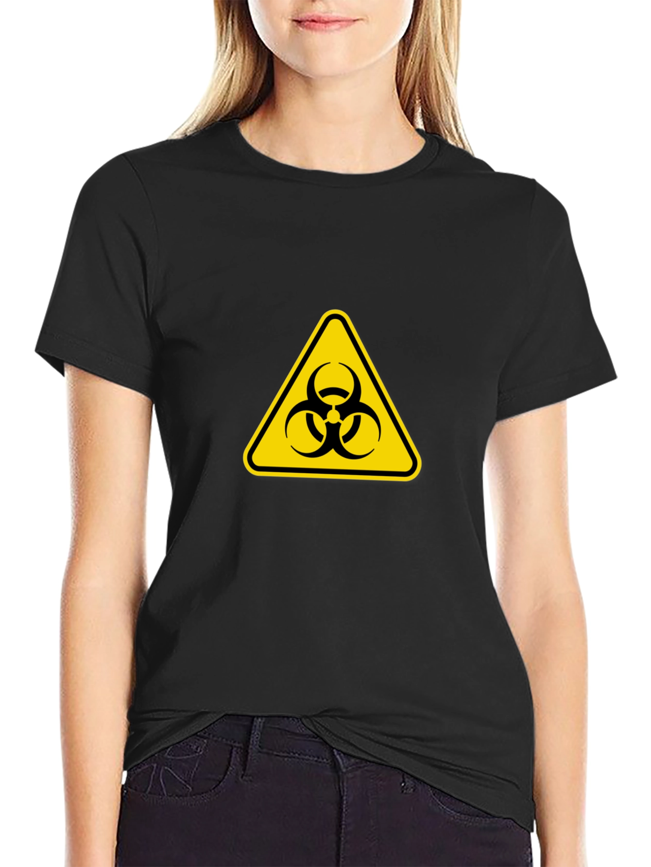 Biohazard Symbol T-Shirt - Stylish & Cautionary