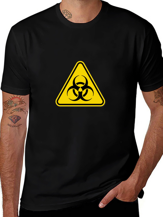 Biohazard Symbol T-Shirt - Stylish & Cautionary
