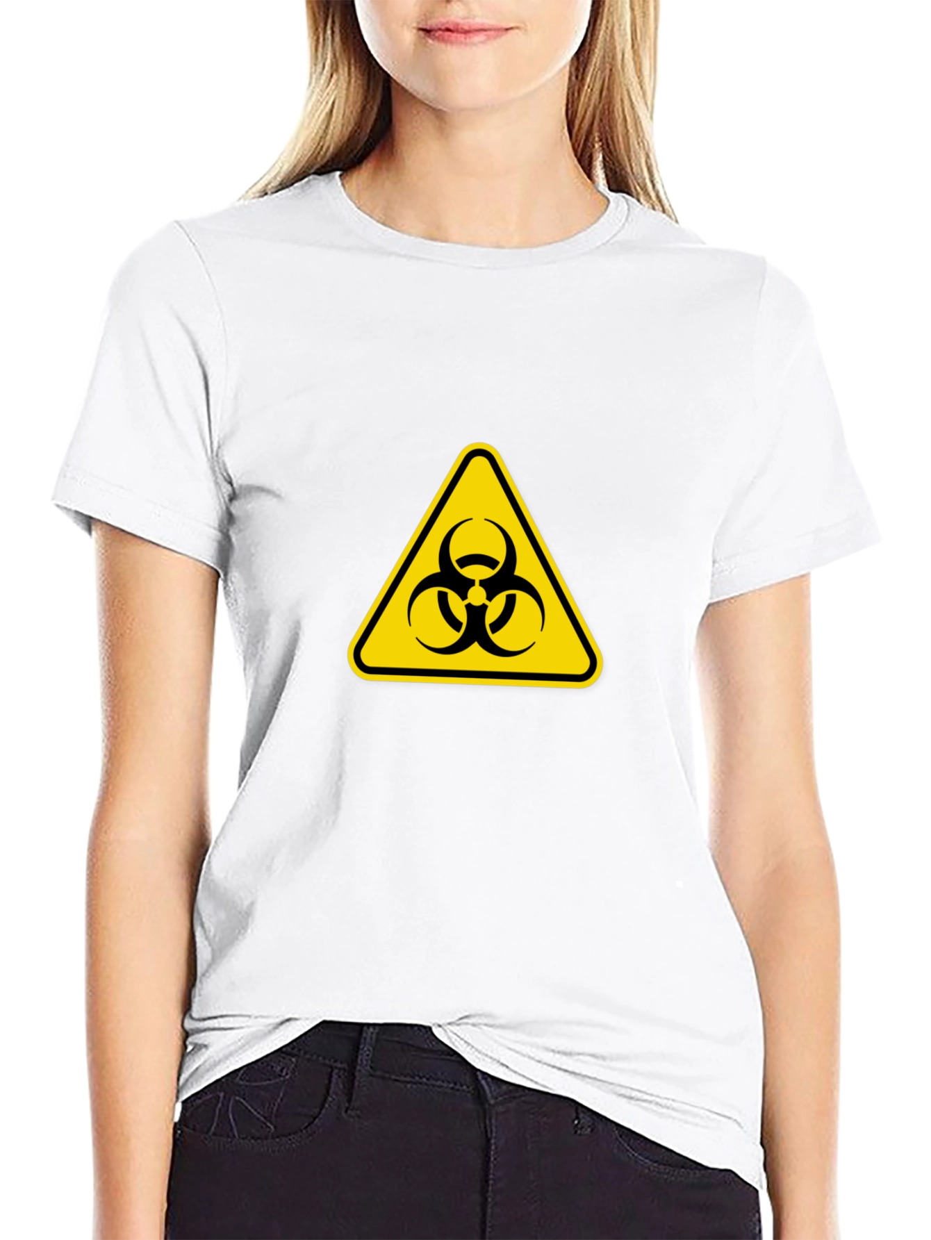 Biohazard Symbol T-Shirt - Stylish & Cautionary