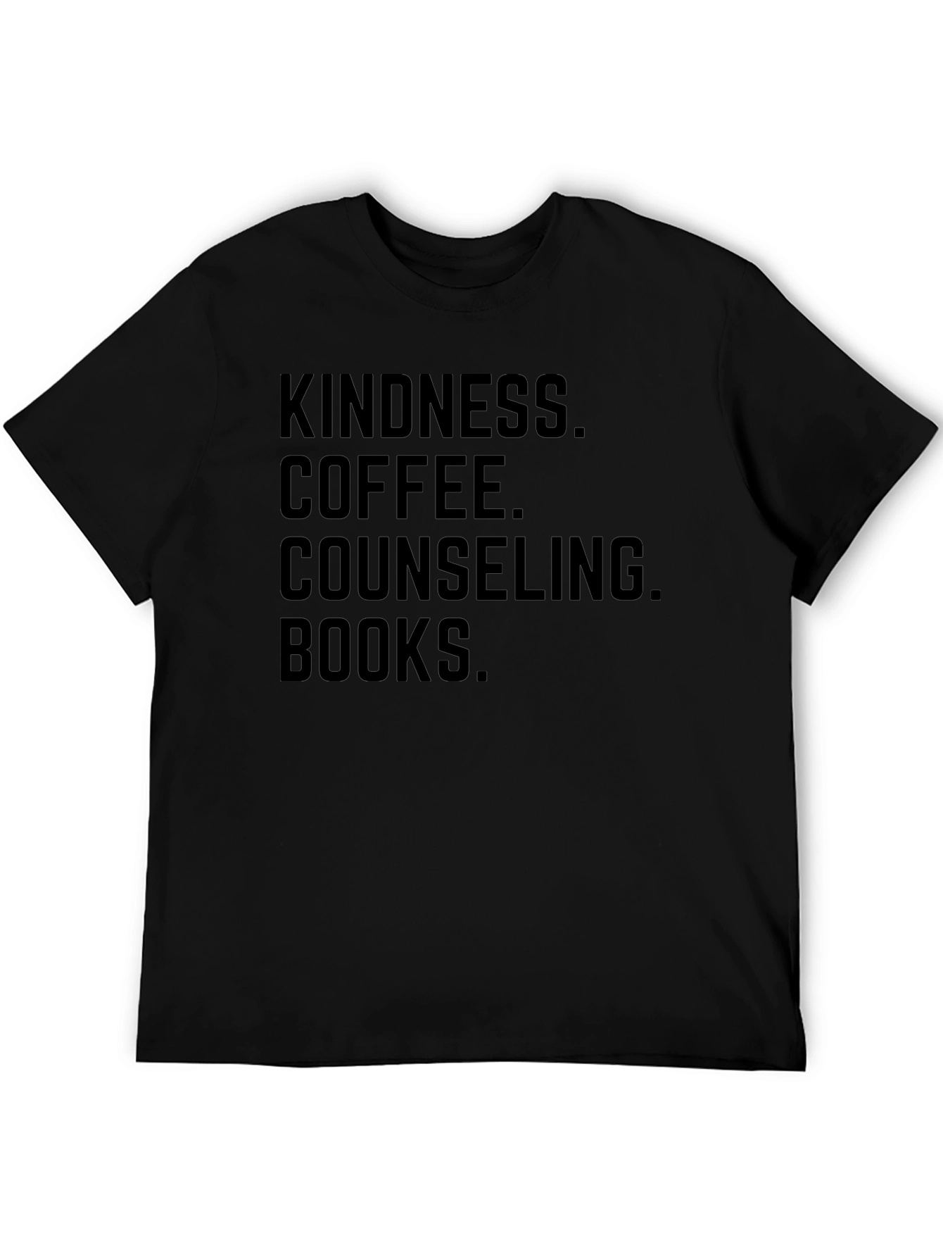 Kindness Coffee Counseling Books Graphic Tee