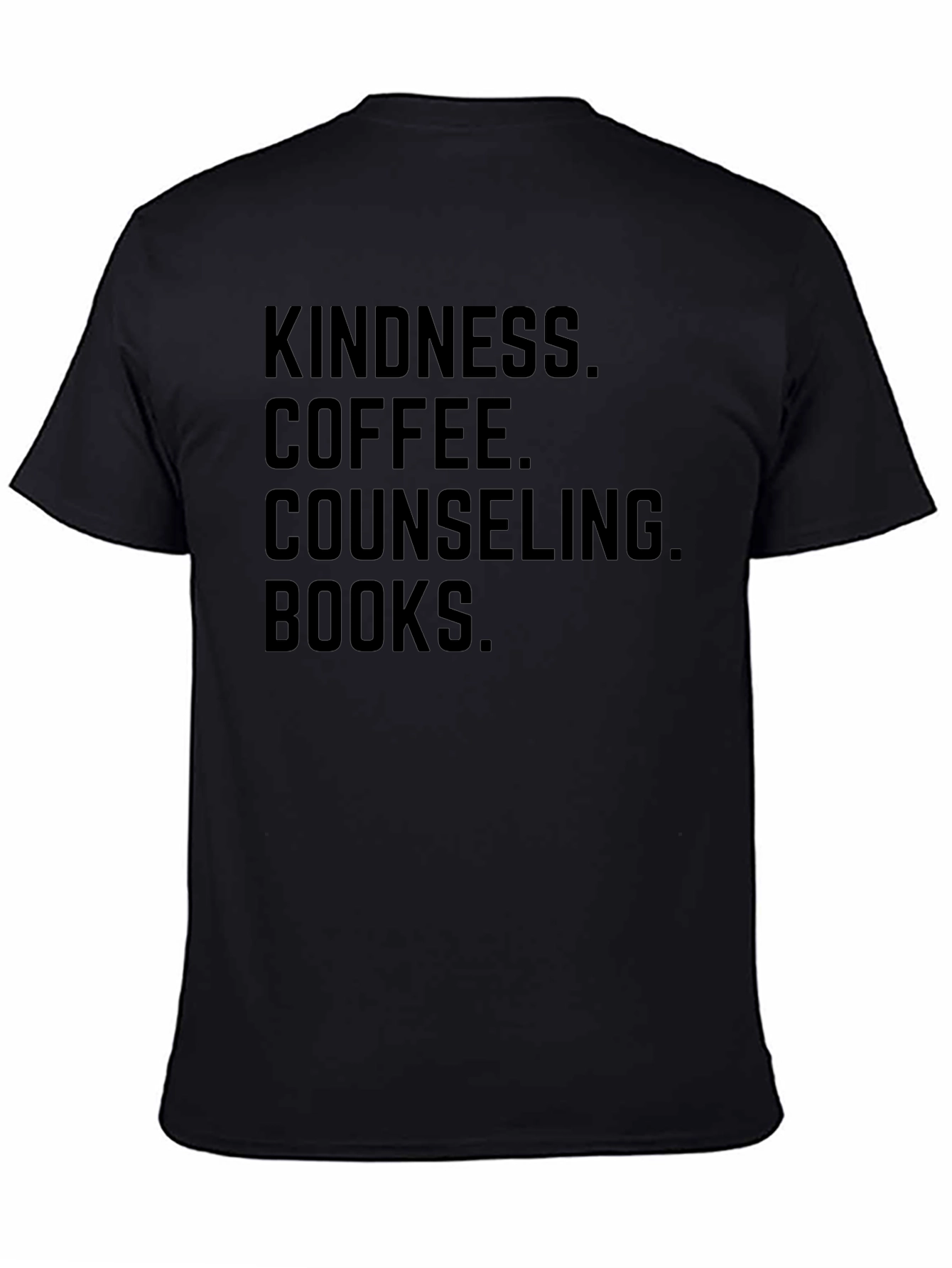 Kindness Coffee Counseling Books Graphic Tee