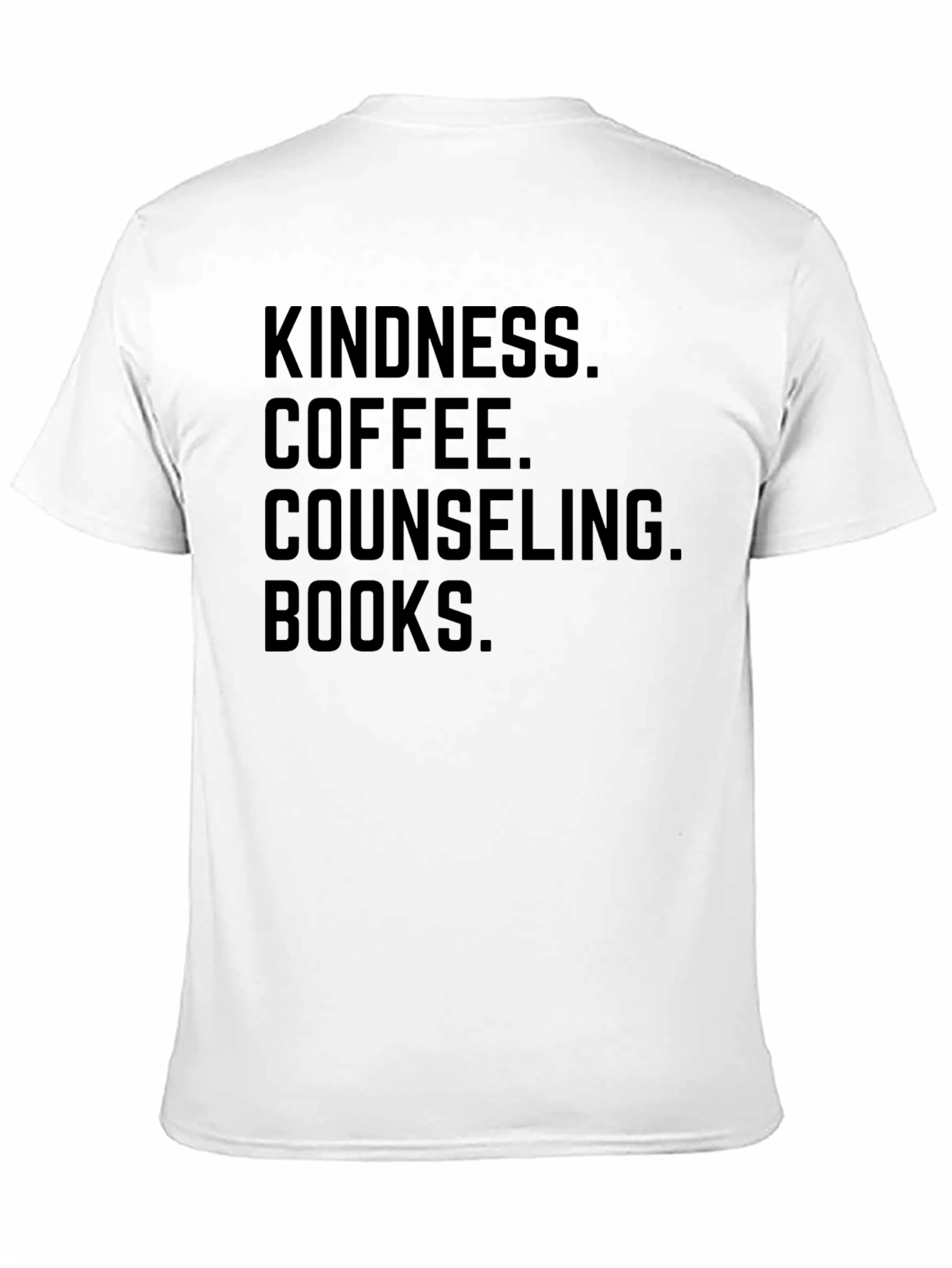 Kindness Coffee Counseling Books Graphic Tee