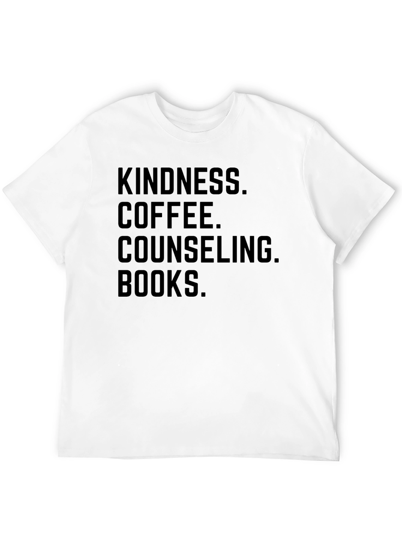 Kindness Coffee Counseling Books Graphic Tee