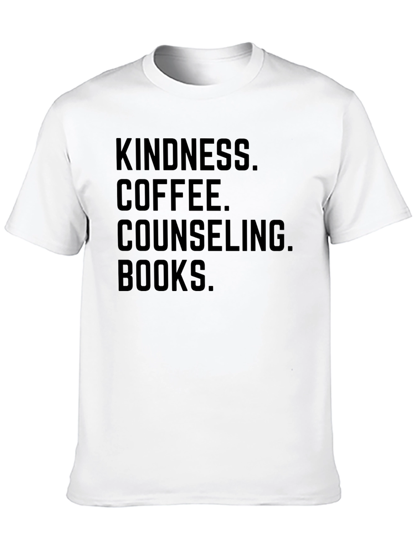 Kindness Coffee Counseling Books Graphic Tee
