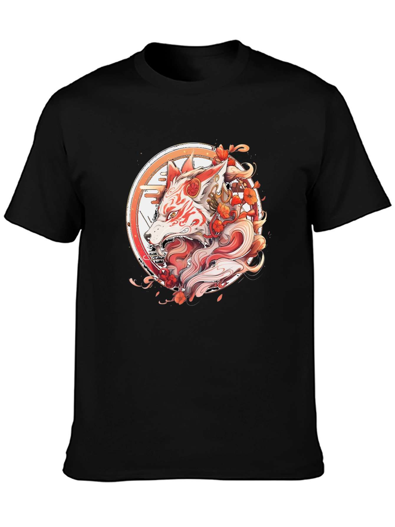 Japanese Fox T-Shirt - Kitsune Graphic Tee