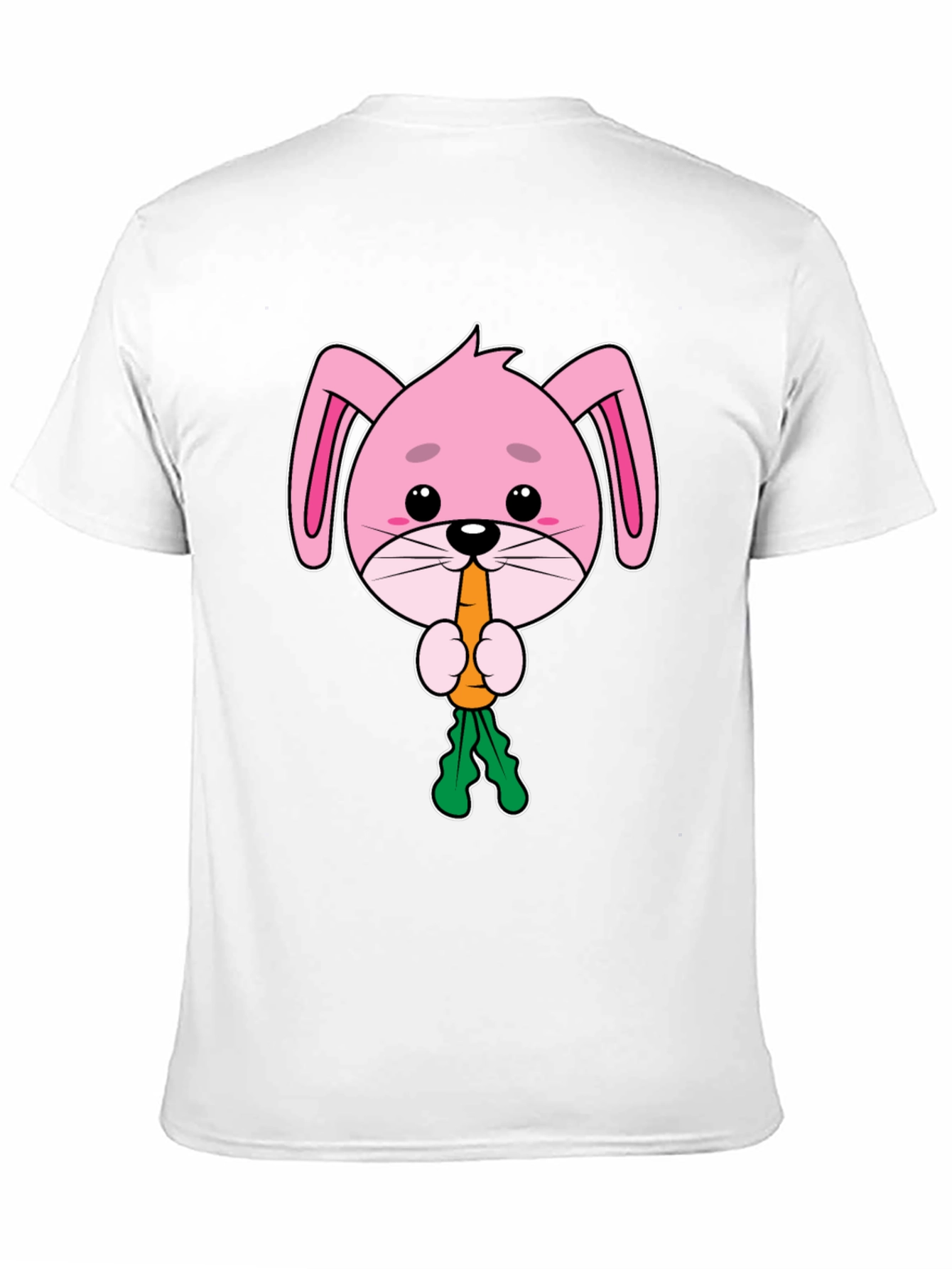 Cute Bunny Eating Carrot Graphic Tee
