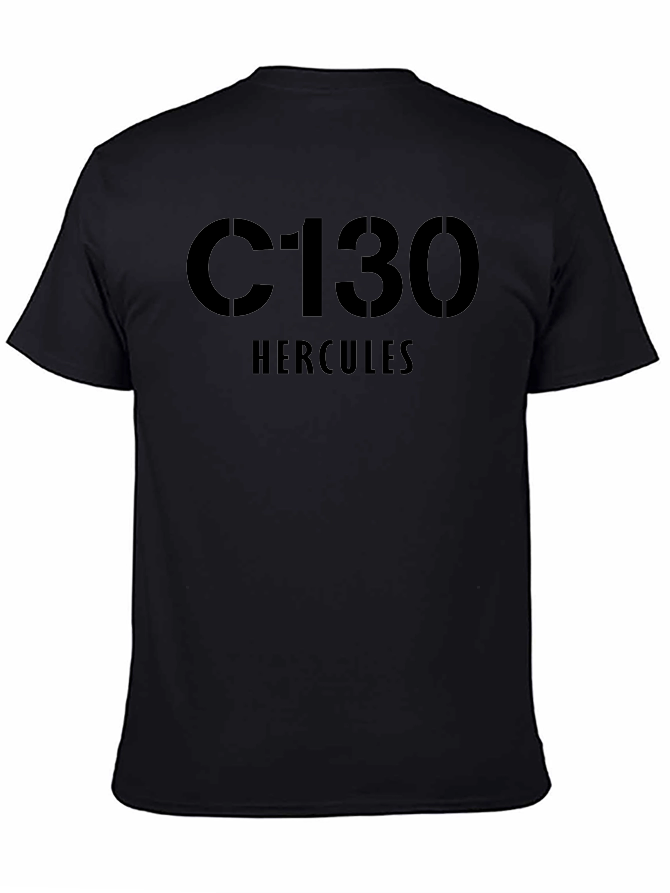 C130 Hercules Black Graphic Tee
