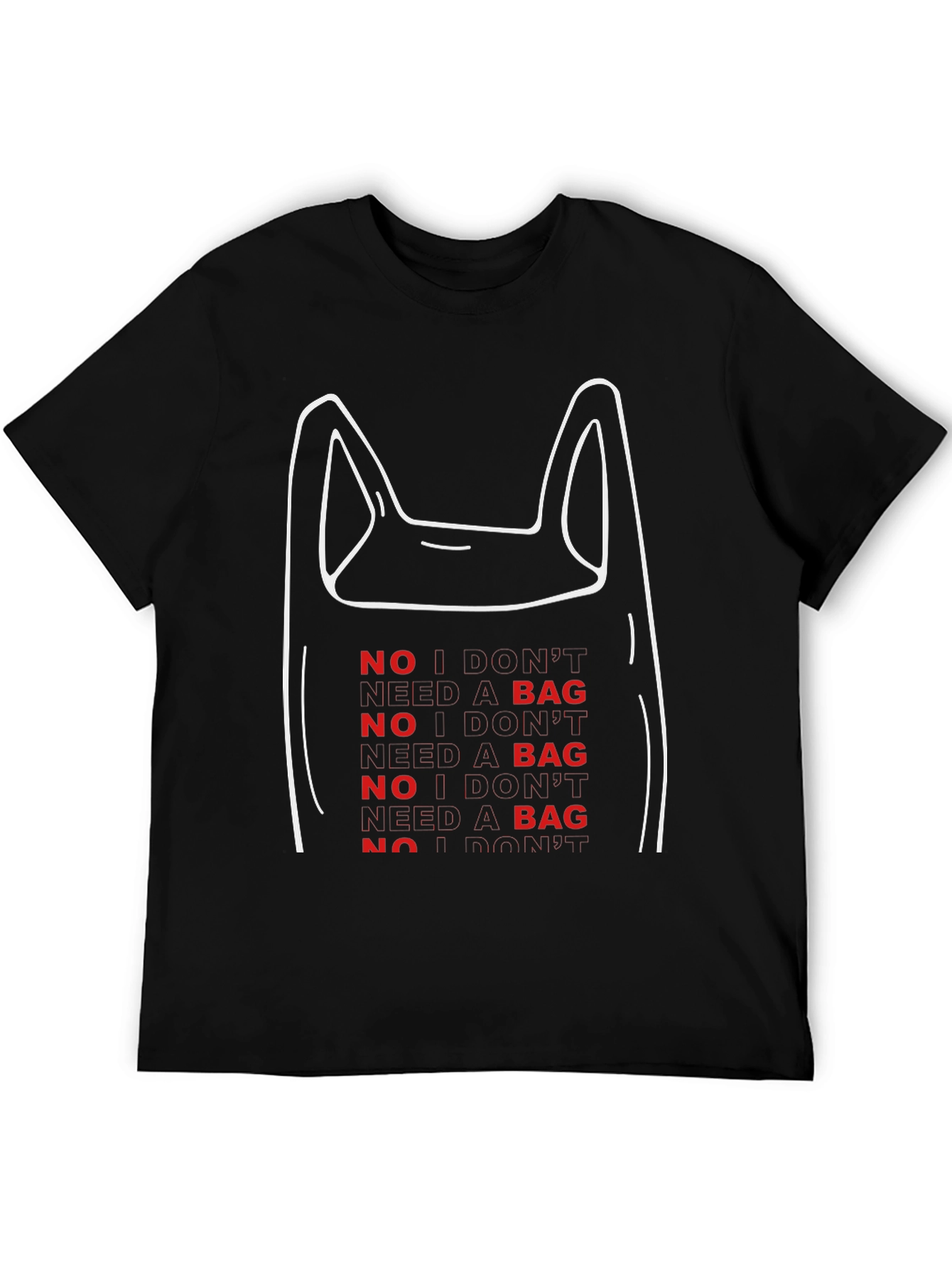 No Bag Graphic Tee - Eco-Friendly Fashion