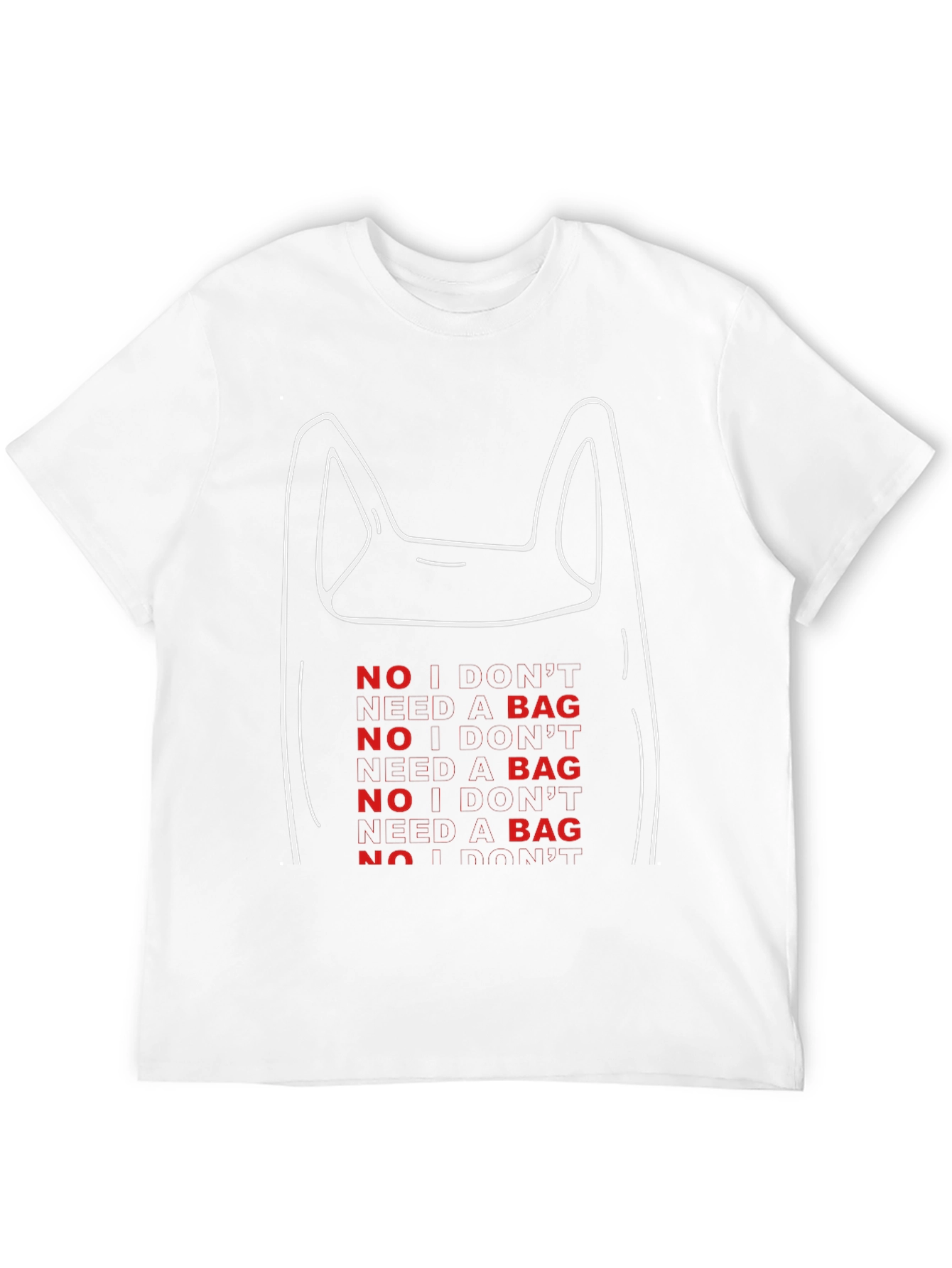 No Bag Graphic Tee - Eco-Friendly Fashion
