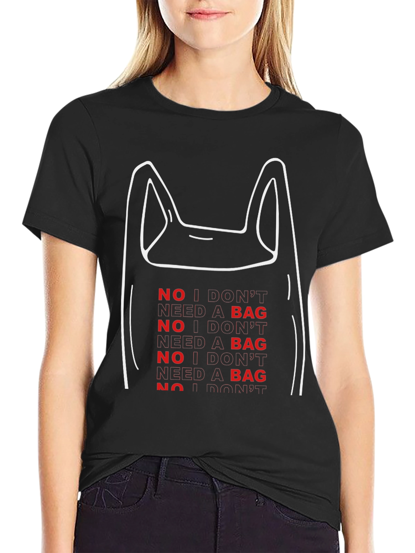 No Bag Graphic Tee - Eco-Friendly Fashion
