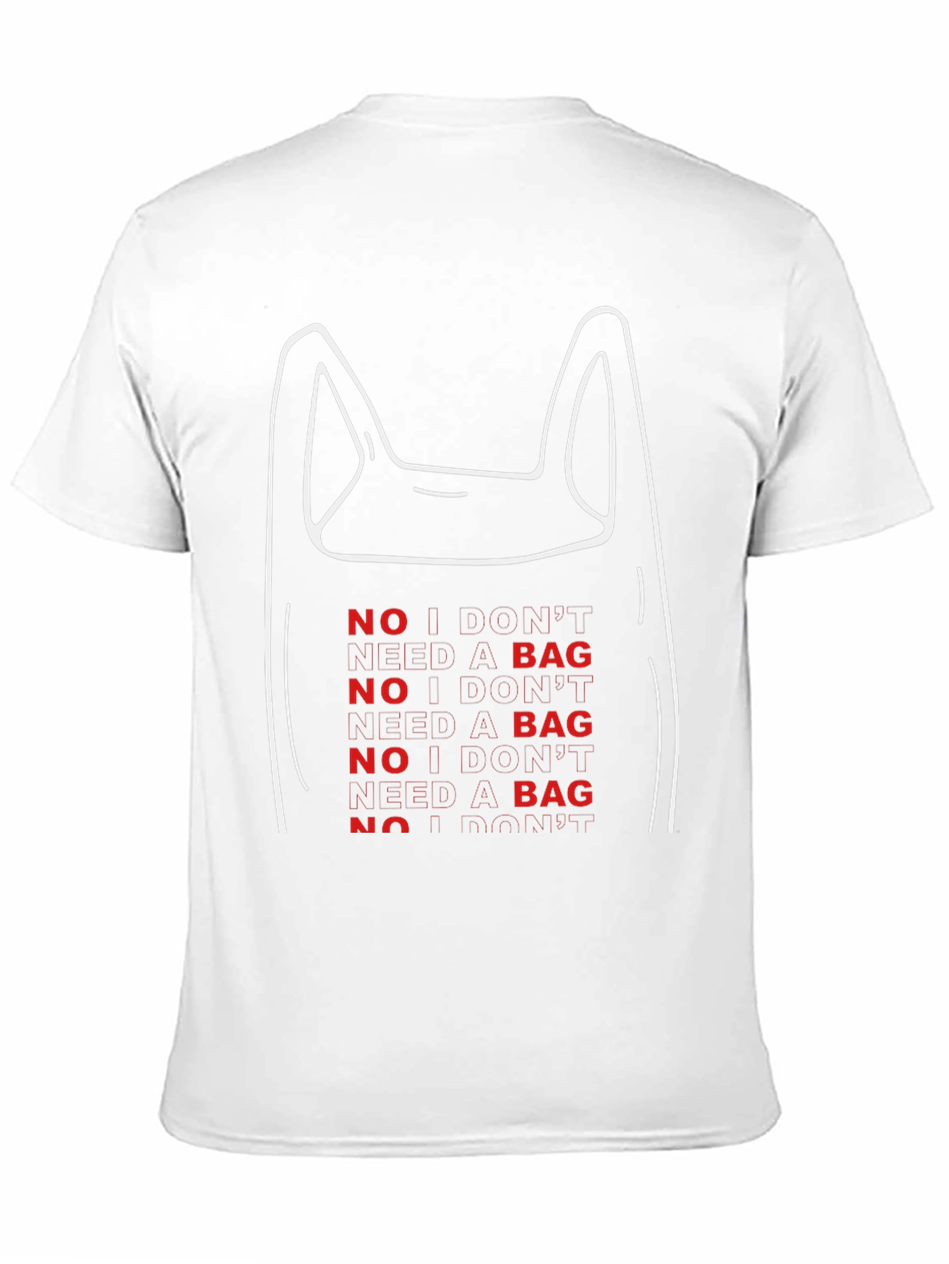 No Bag Graphic Tee - Eco-Friendly Fashion