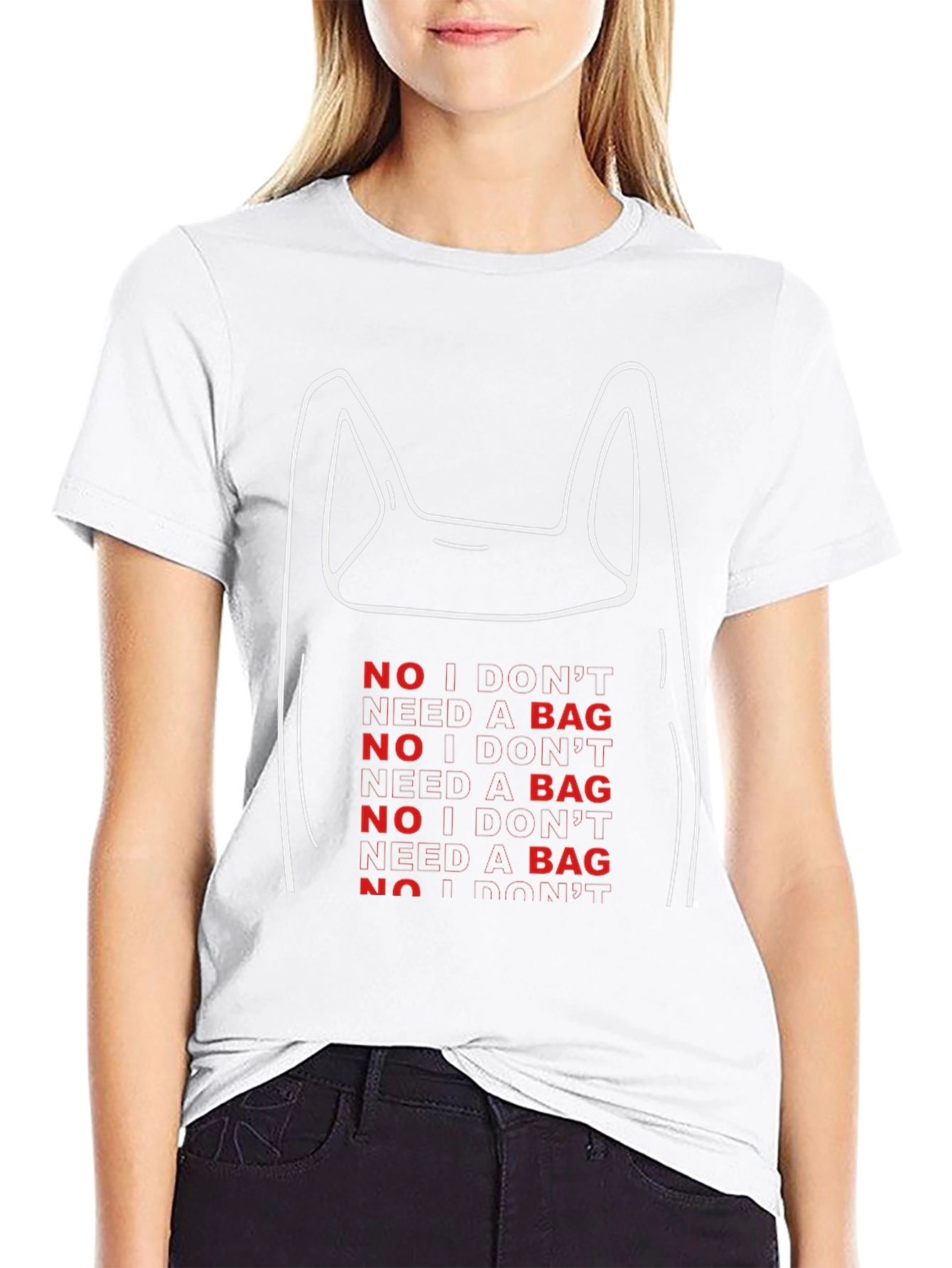 No Bag Graphic Tee - Eco-Friendly Fashion
