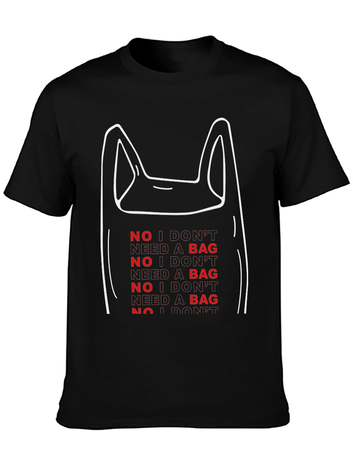 No Bag Graphic Tee - Eco-Friendly Fashion