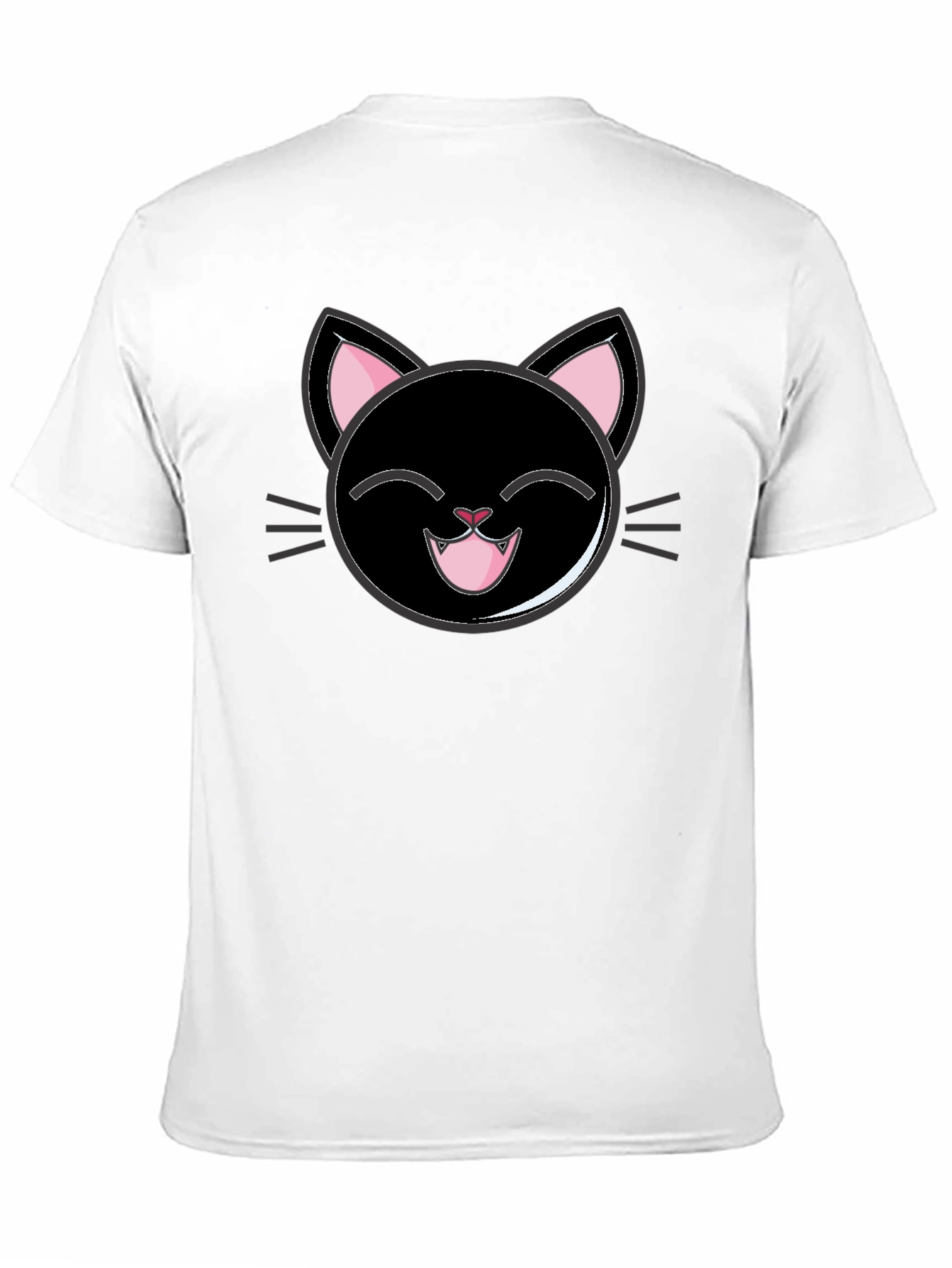 Cute Cartoon Black Cat T-Shirt