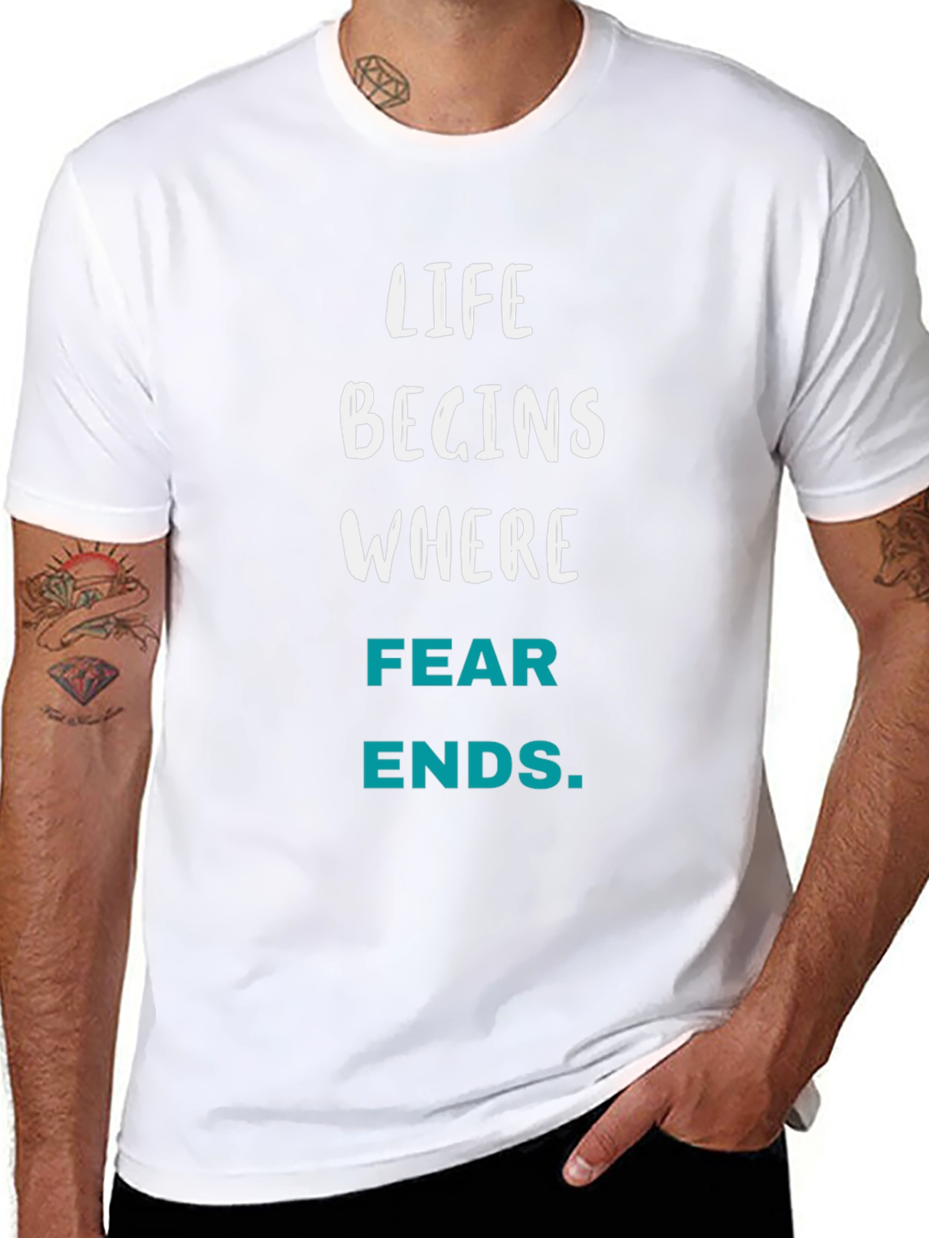 Life Begins Where Fear Ends T-Shirt