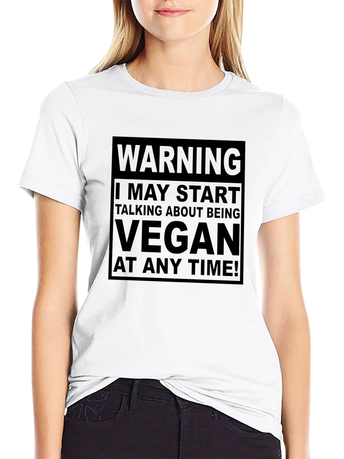 Warning Vegan T-Shirt - Funny Vegan Gift Tee