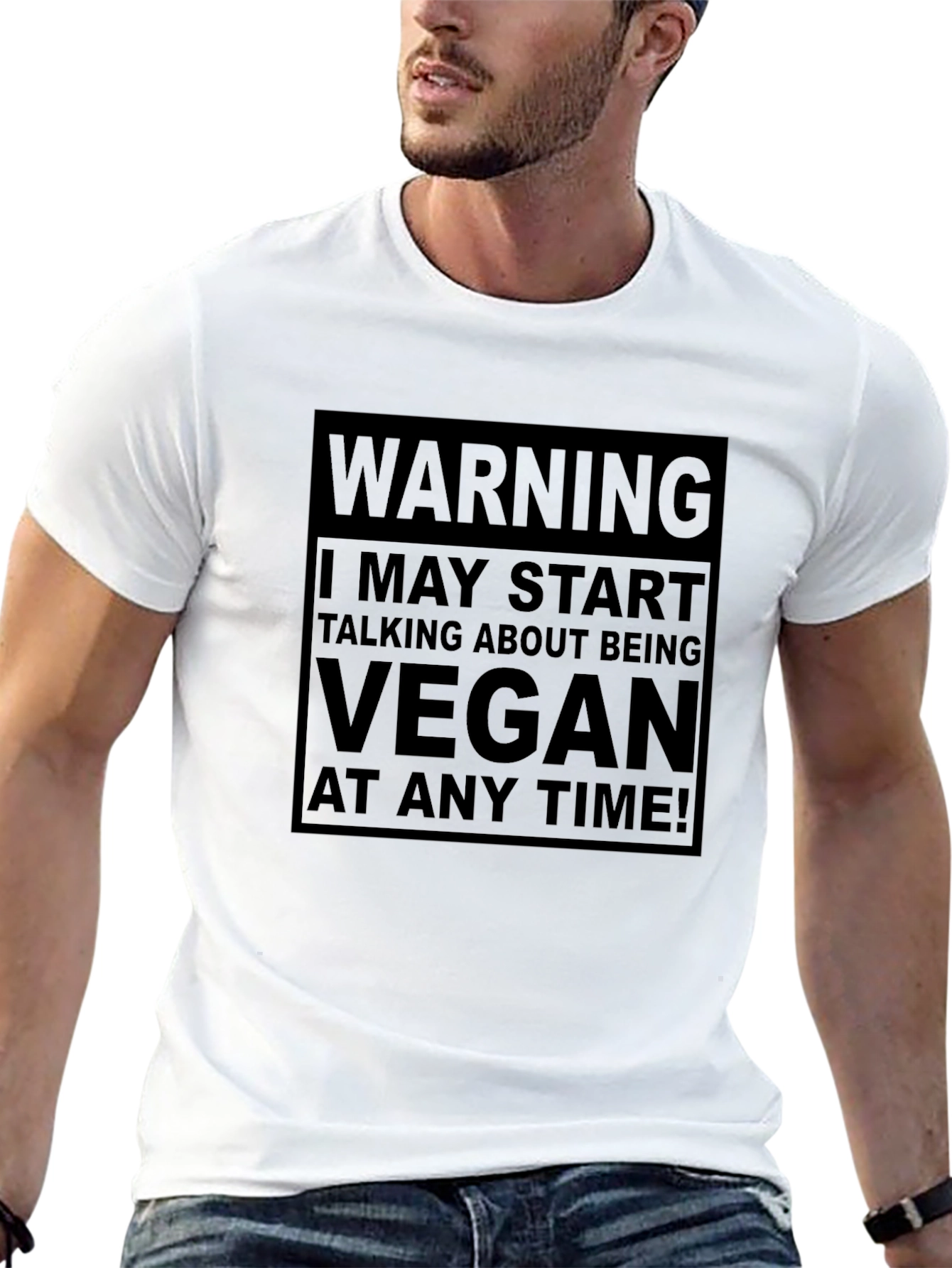 Warning Vegan T-Shirt - Funny Vegan Gift Tee