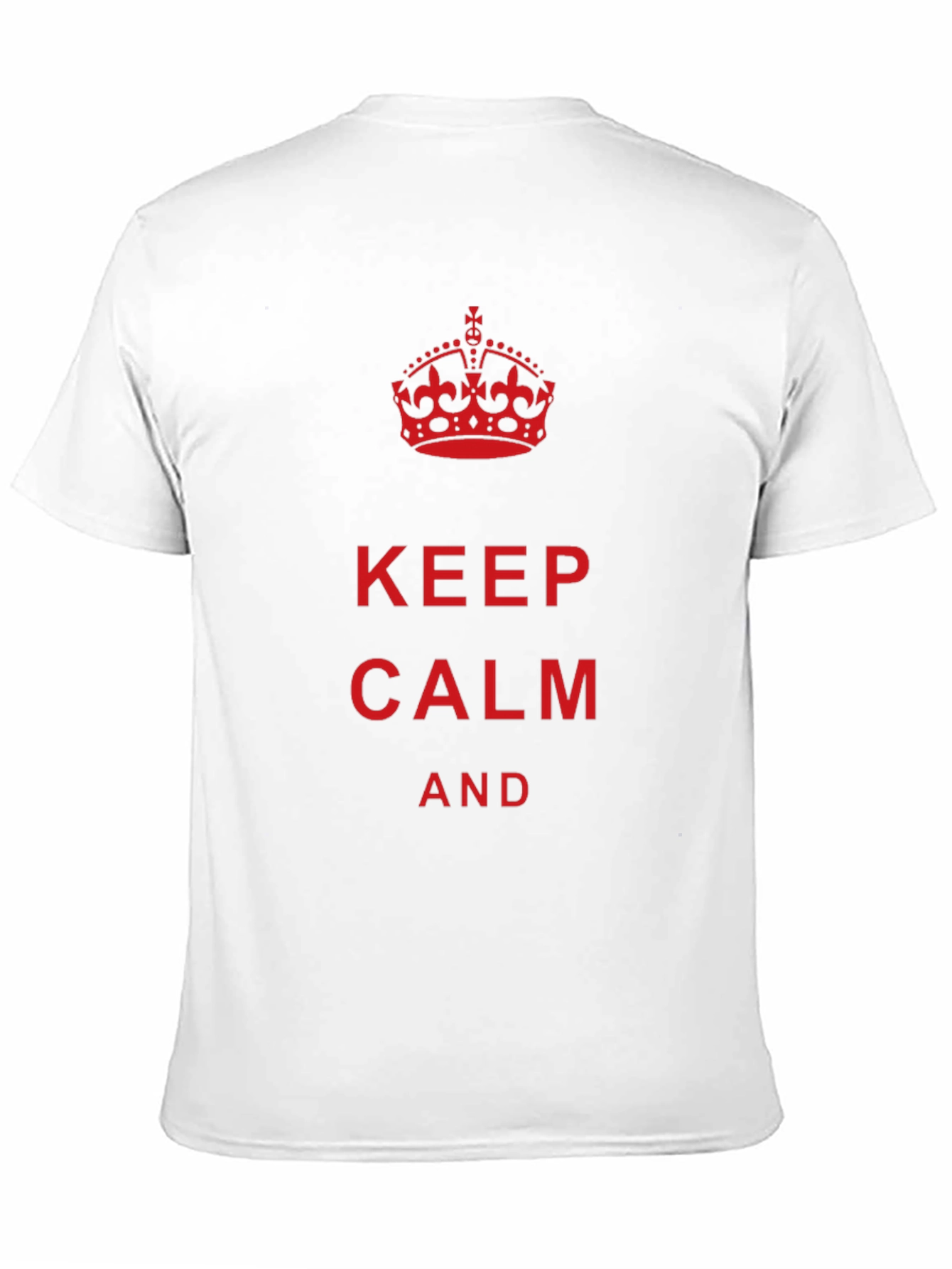 Keep Calm Graphic Tee - Black Cotton T-Shirt