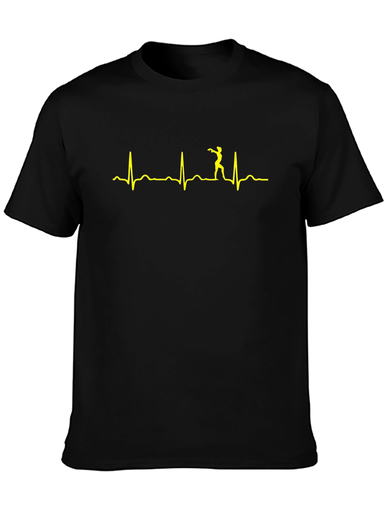 Zombie Heartbeat T-Shirt - Walking Dead ECG Tee
